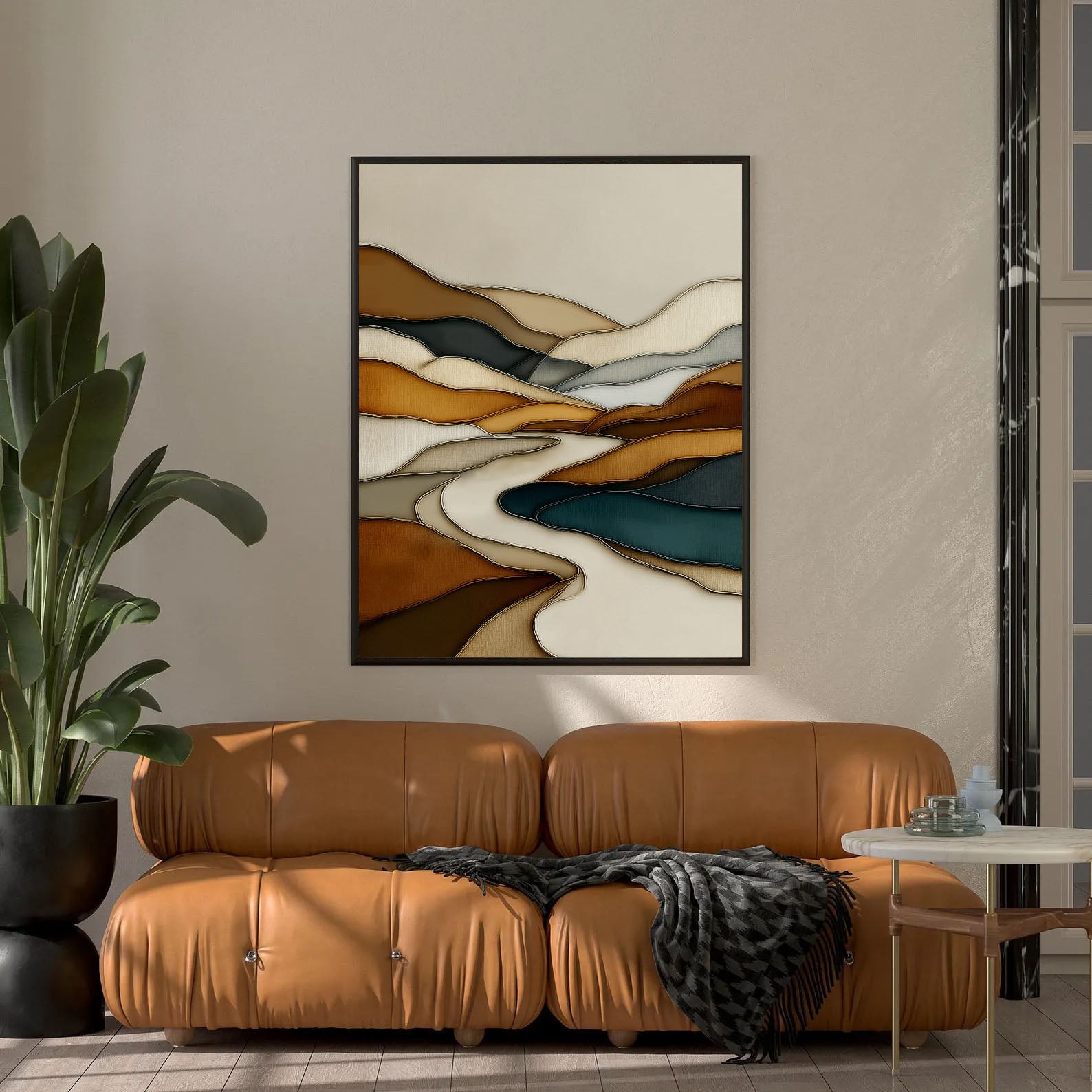 Textured Topographic Elegance | Earthy Currents