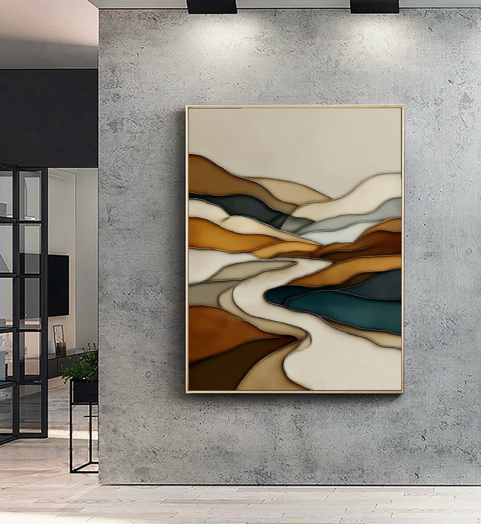 Textured Topographic Elegance | Earthy Currents