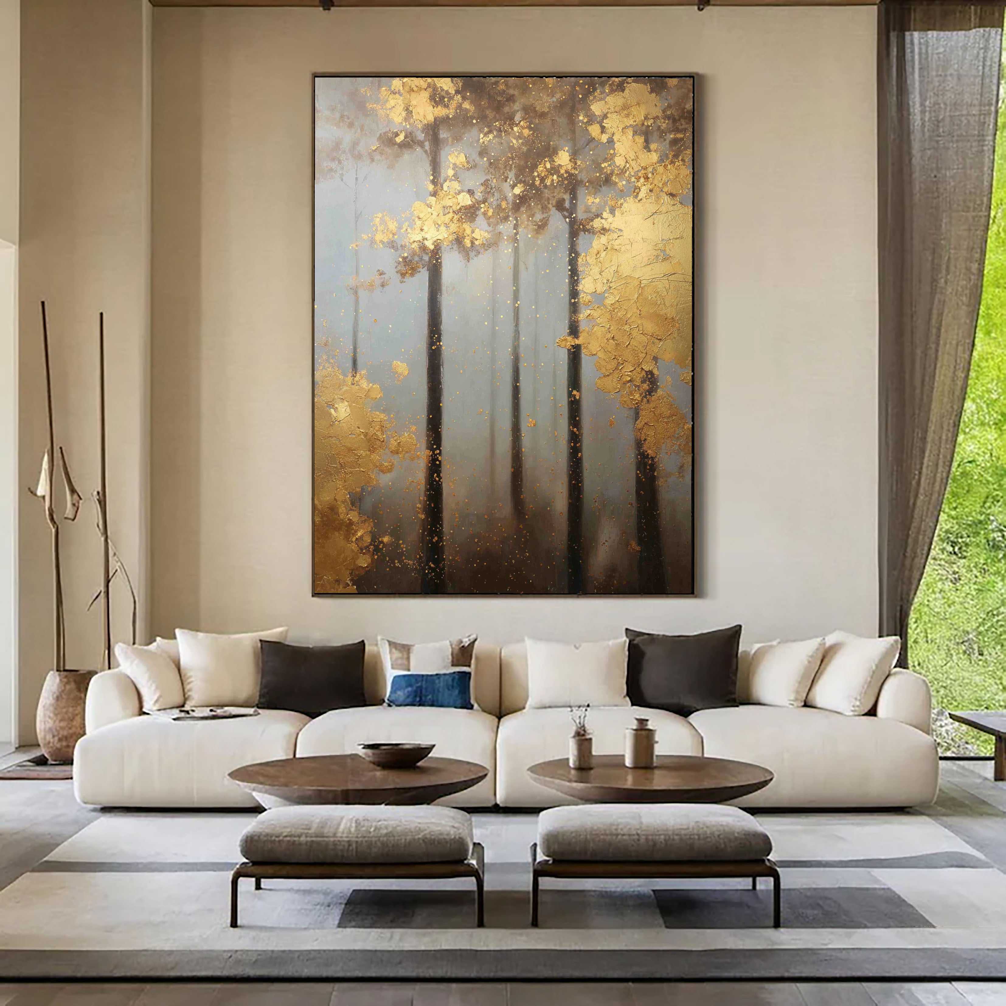 Textured Forest Elegance | Gilded Canopies