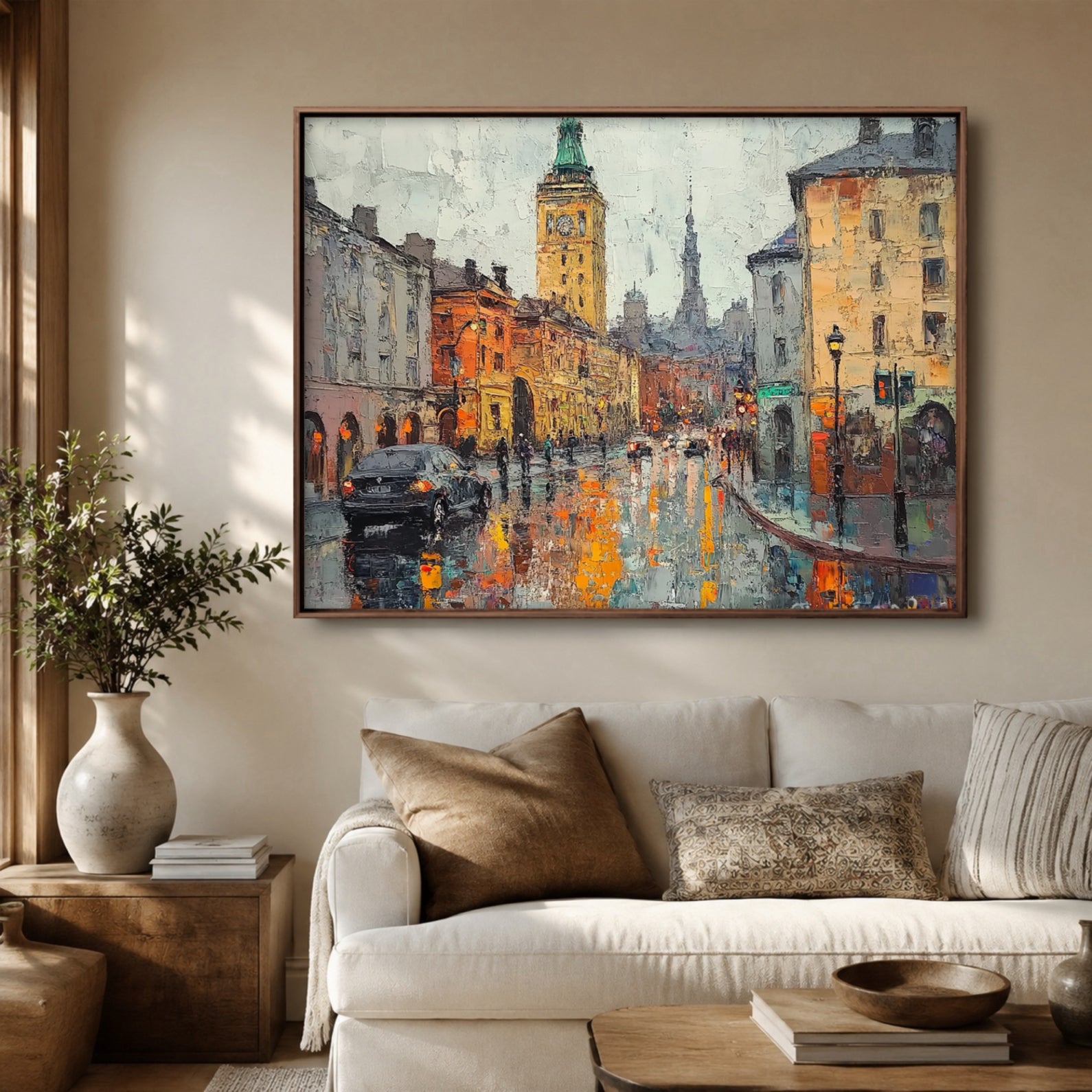 Impressionist Art | Wet Street Glow