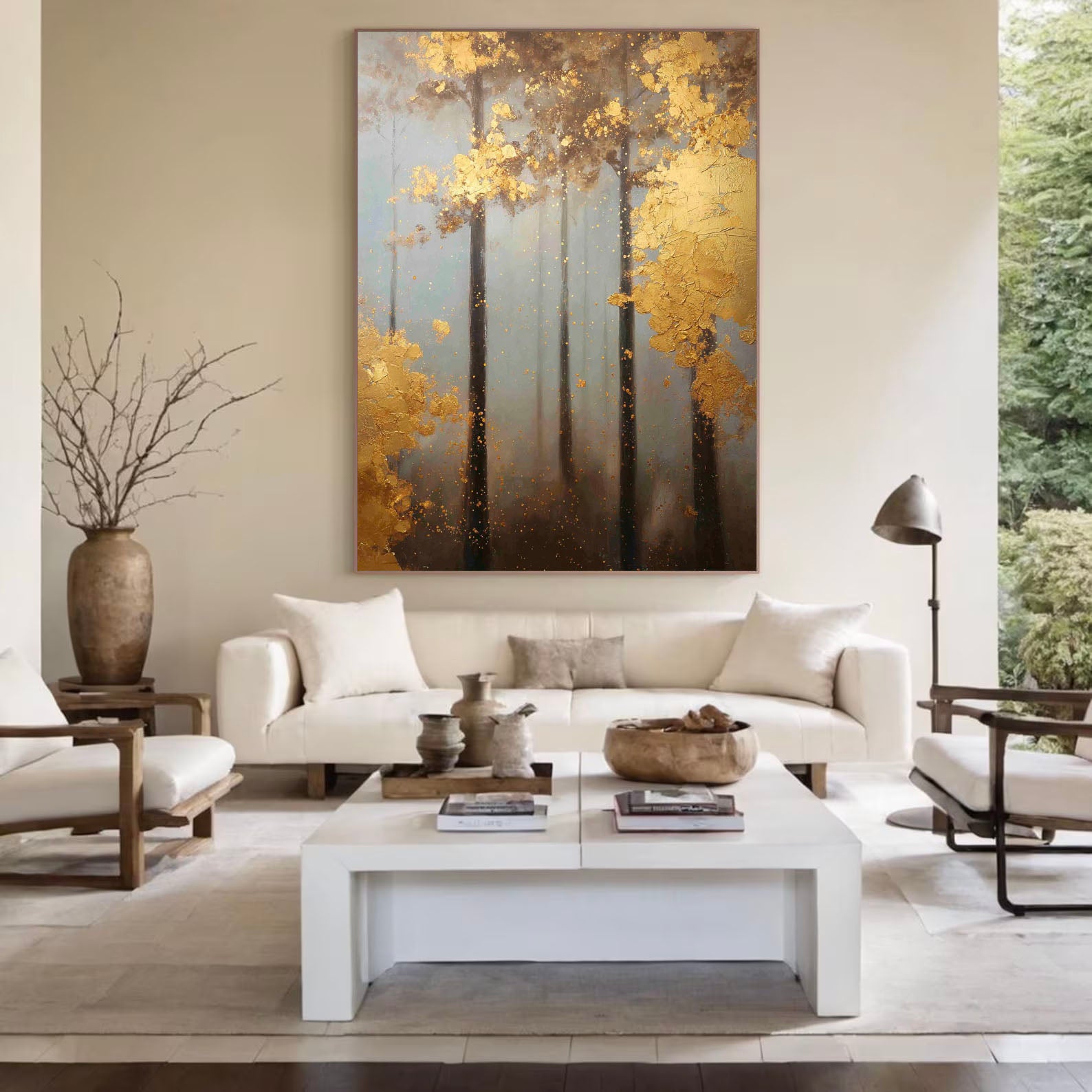 Textured Forest Elegance | Gilded Canopies