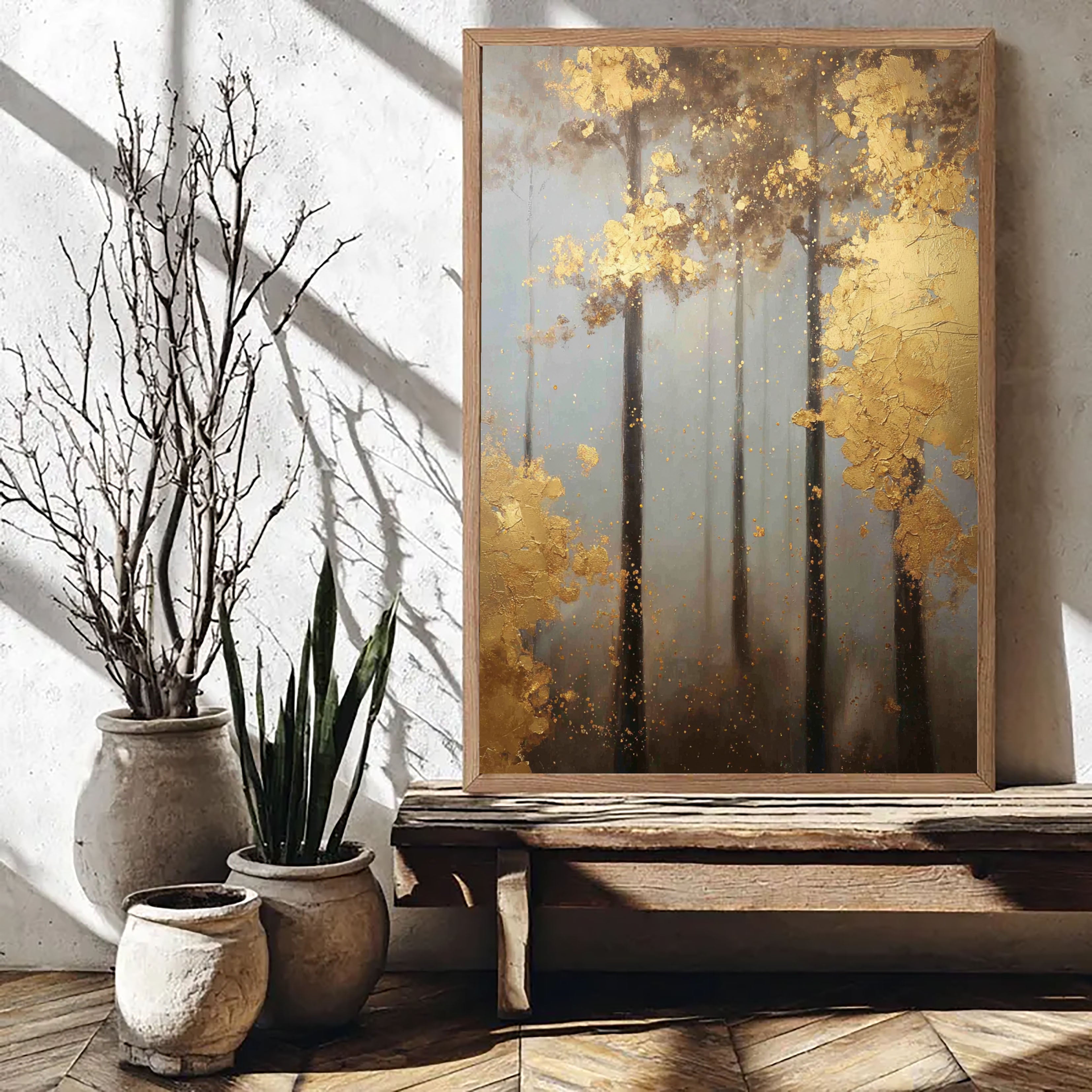 Textured Forest Elegance | Gilded Canopies