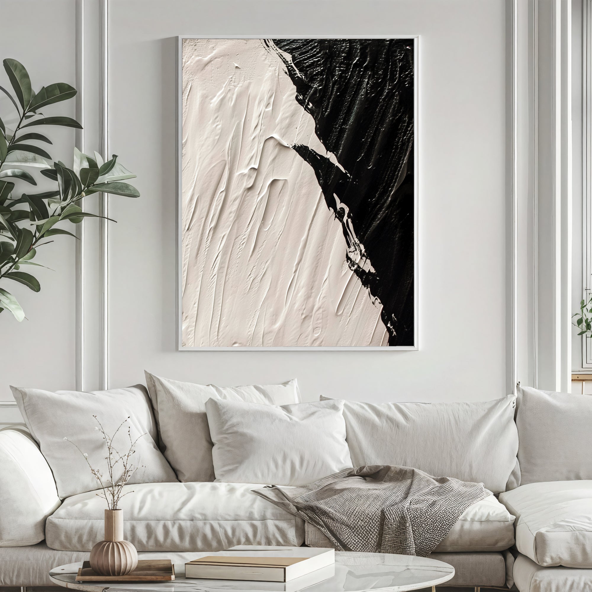 Textured Monochrome Drama | Black White