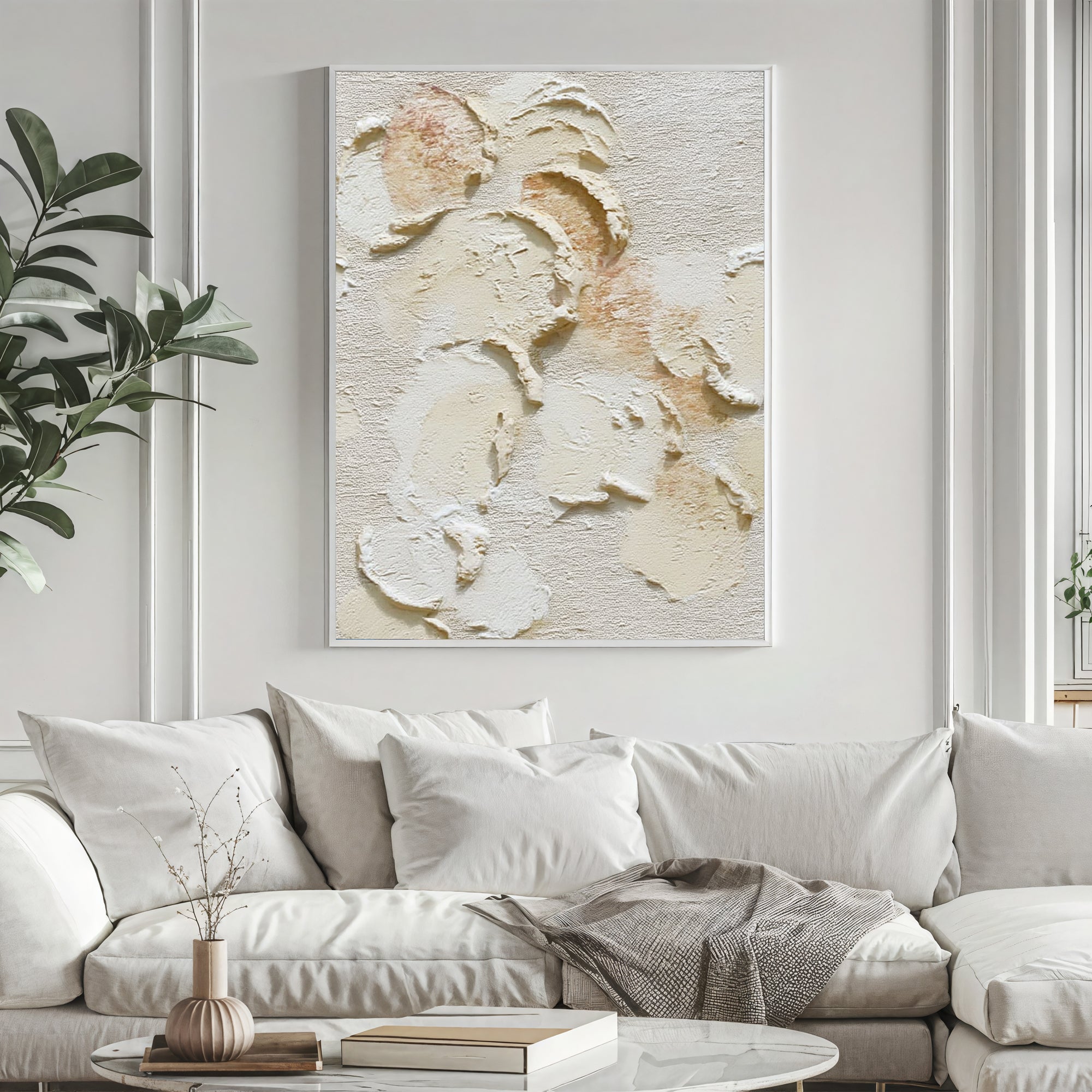 Striated Alabaster Topography | Pallid Nuances