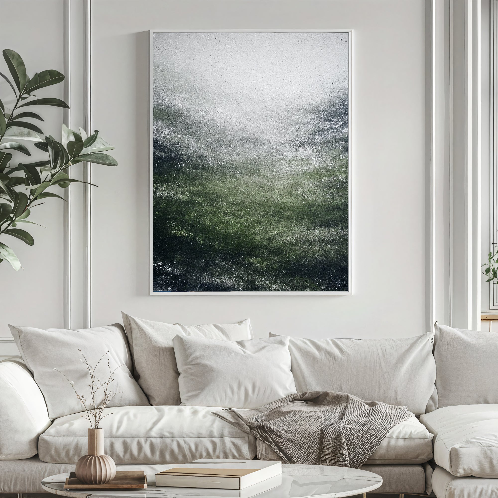 Textured Verdant Swell | Frosted Waves