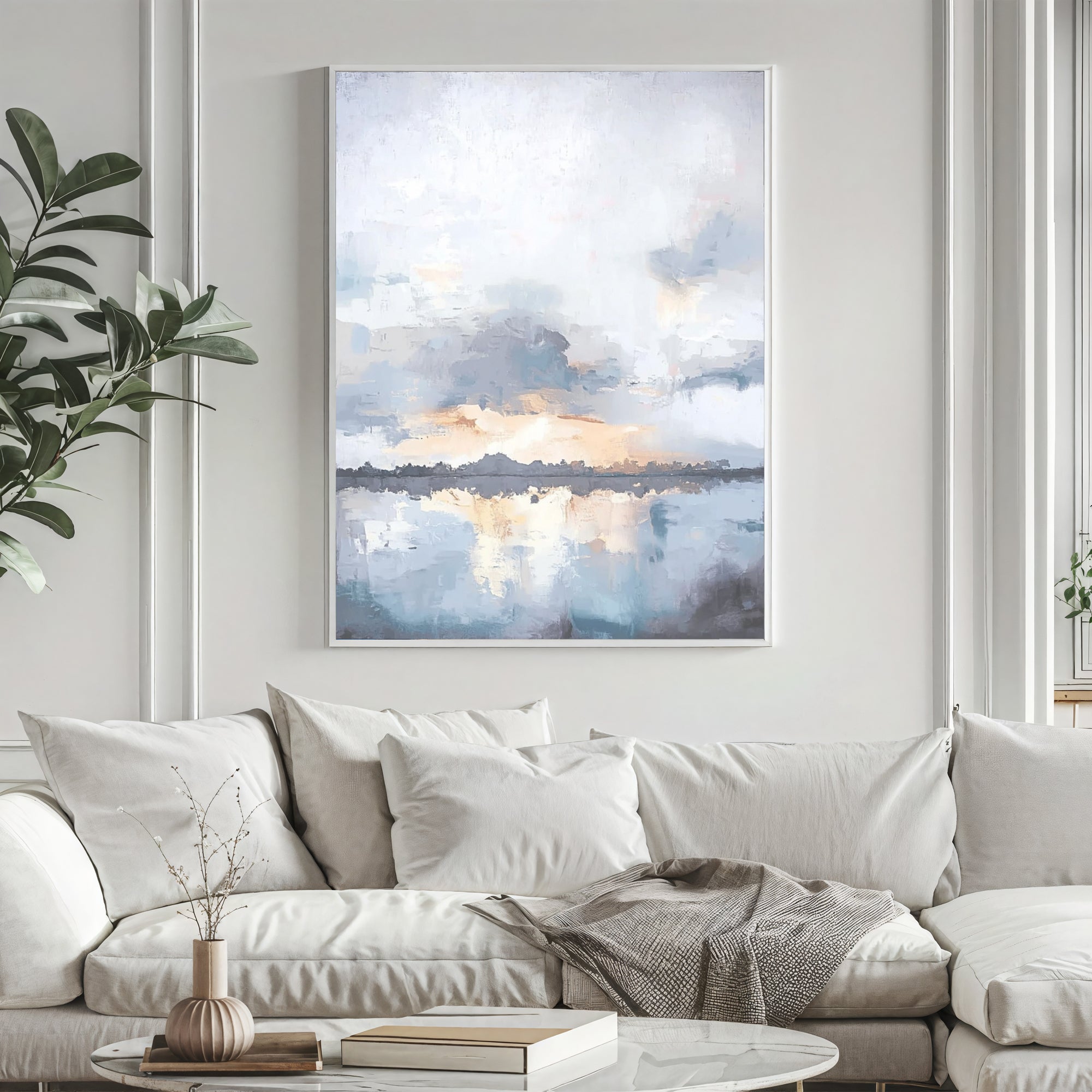 Textured Misty Horizon | Soft Reflections