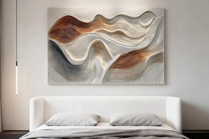 Textured Wave Serenity | Earth Flow