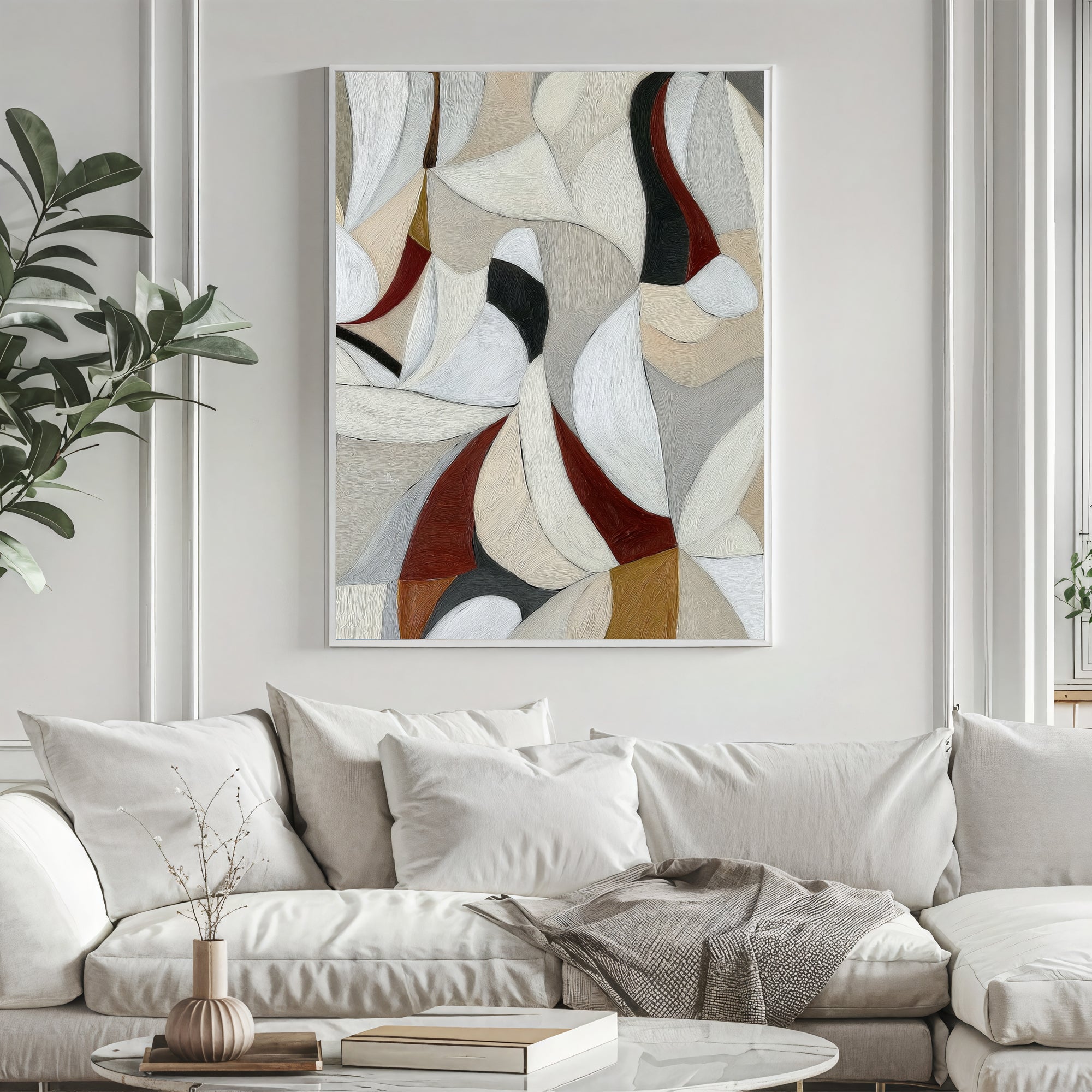 Textured Geometric Opulence | Neutral Rhythm