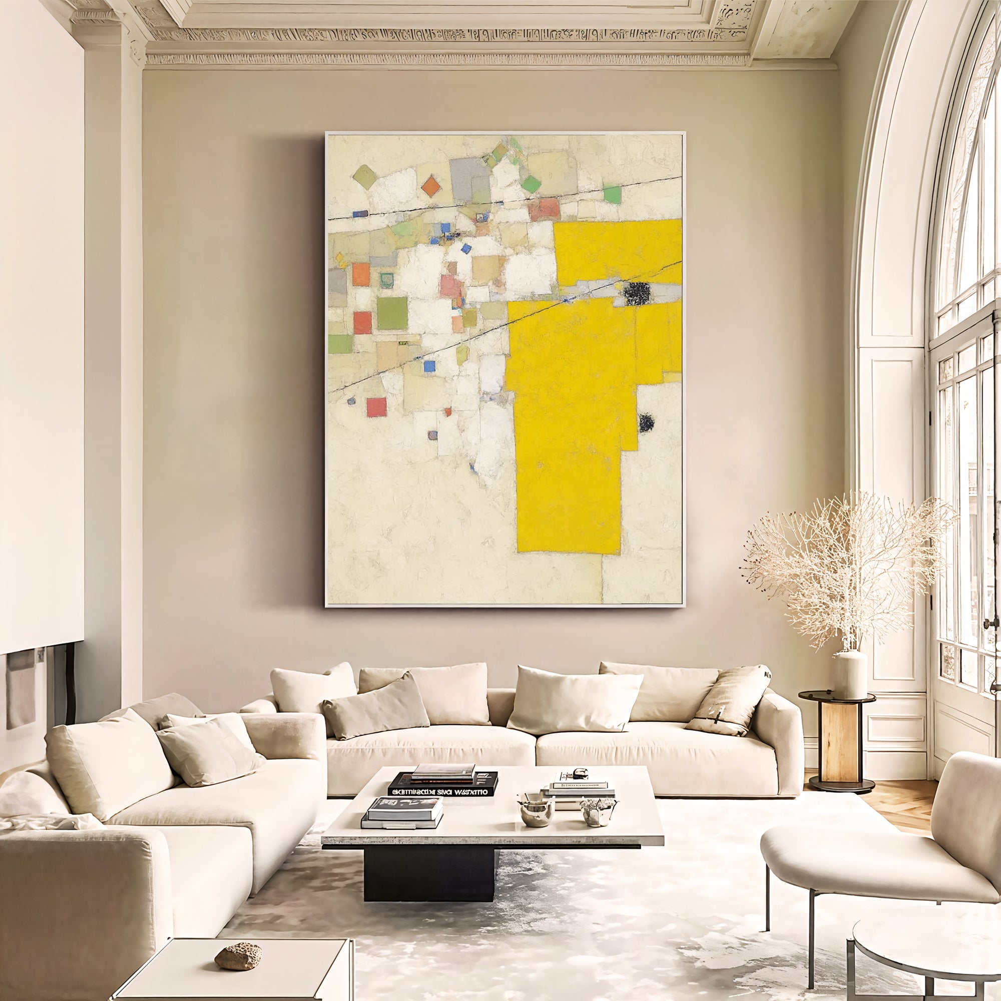 Textured Geometric Radiance | Sunlit Yellow