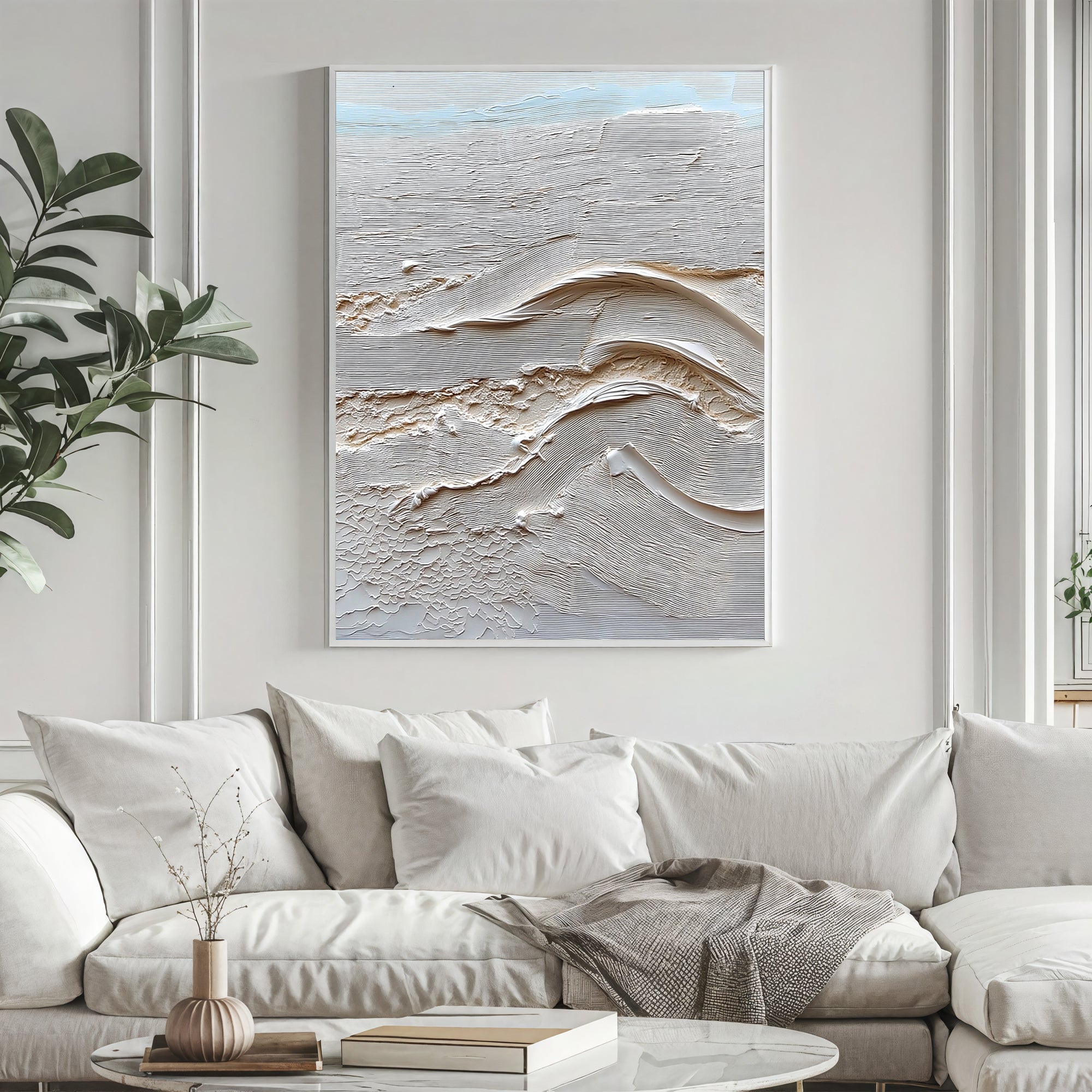 Textured Coastal Opulence | Neutral Wave