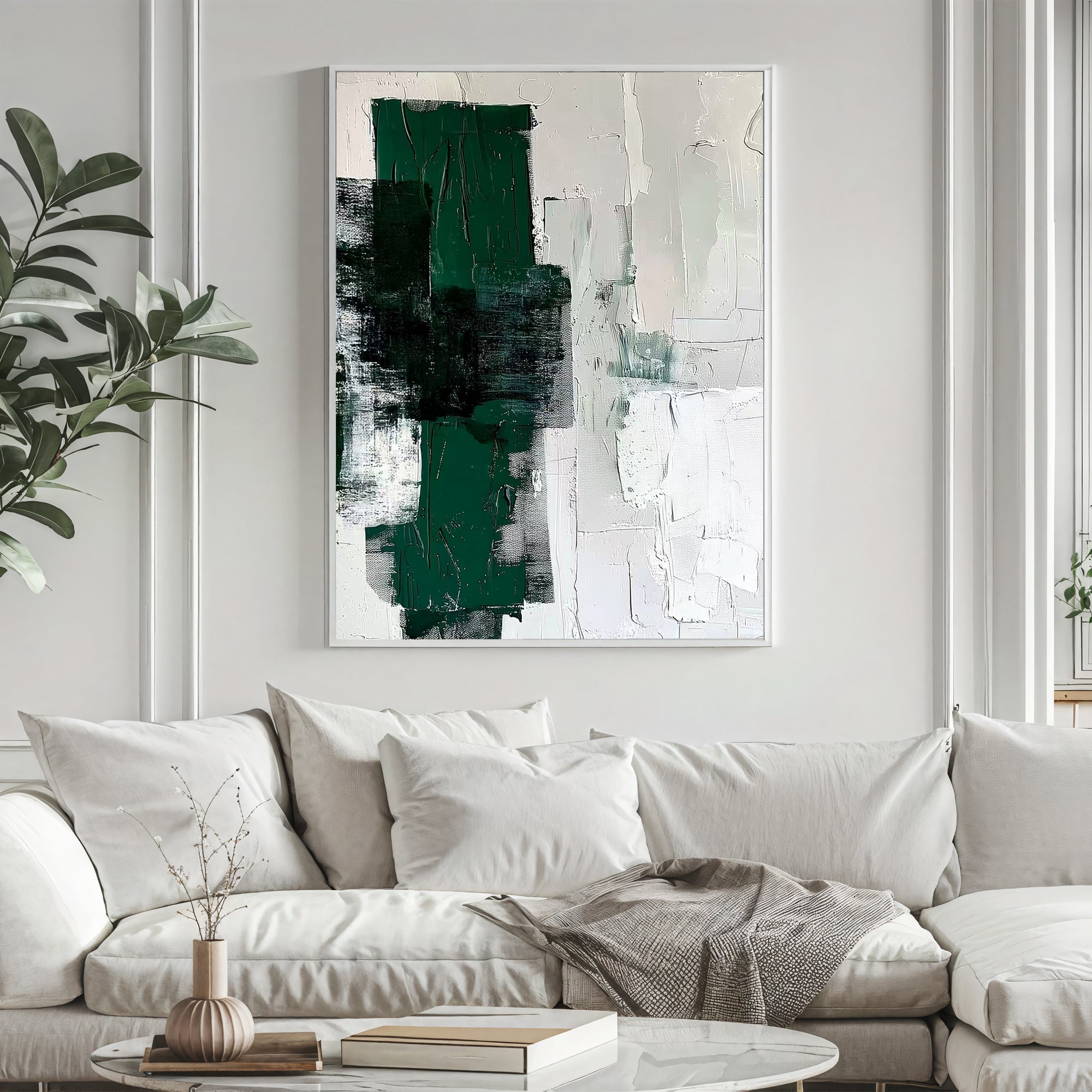Textured Abstract Vitality | Green Blend