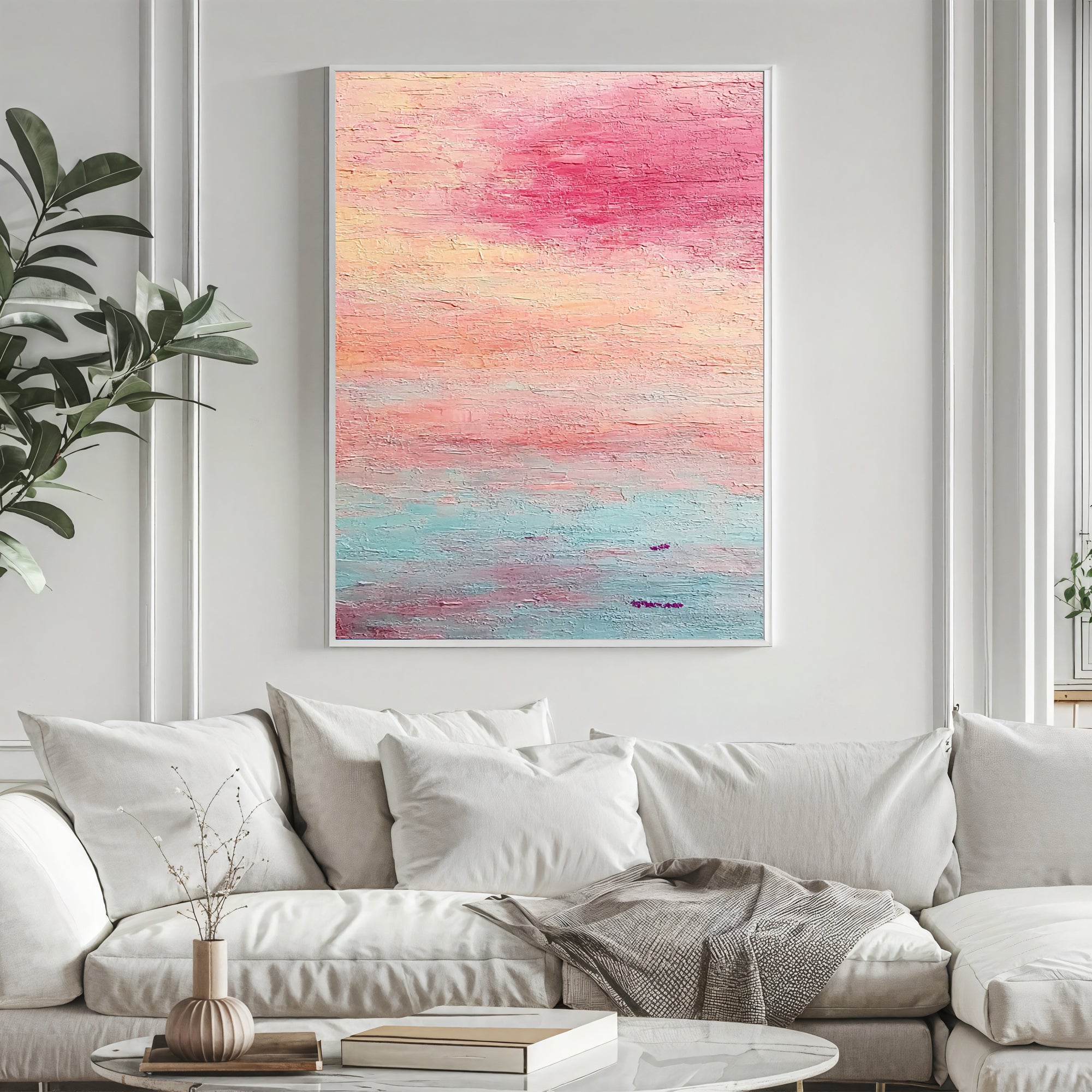 Textured Blush Glow | Sunset Hues