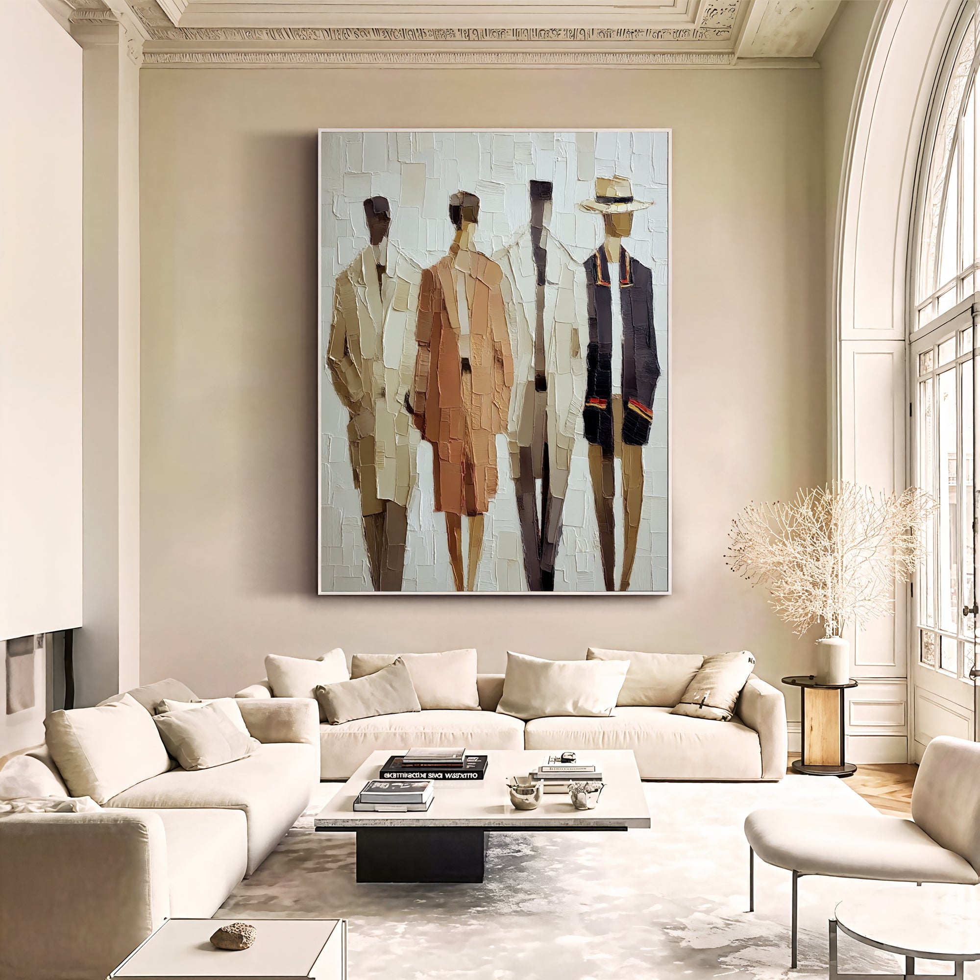 Textured Sartorial Silhouettes | Neutral Ensemble