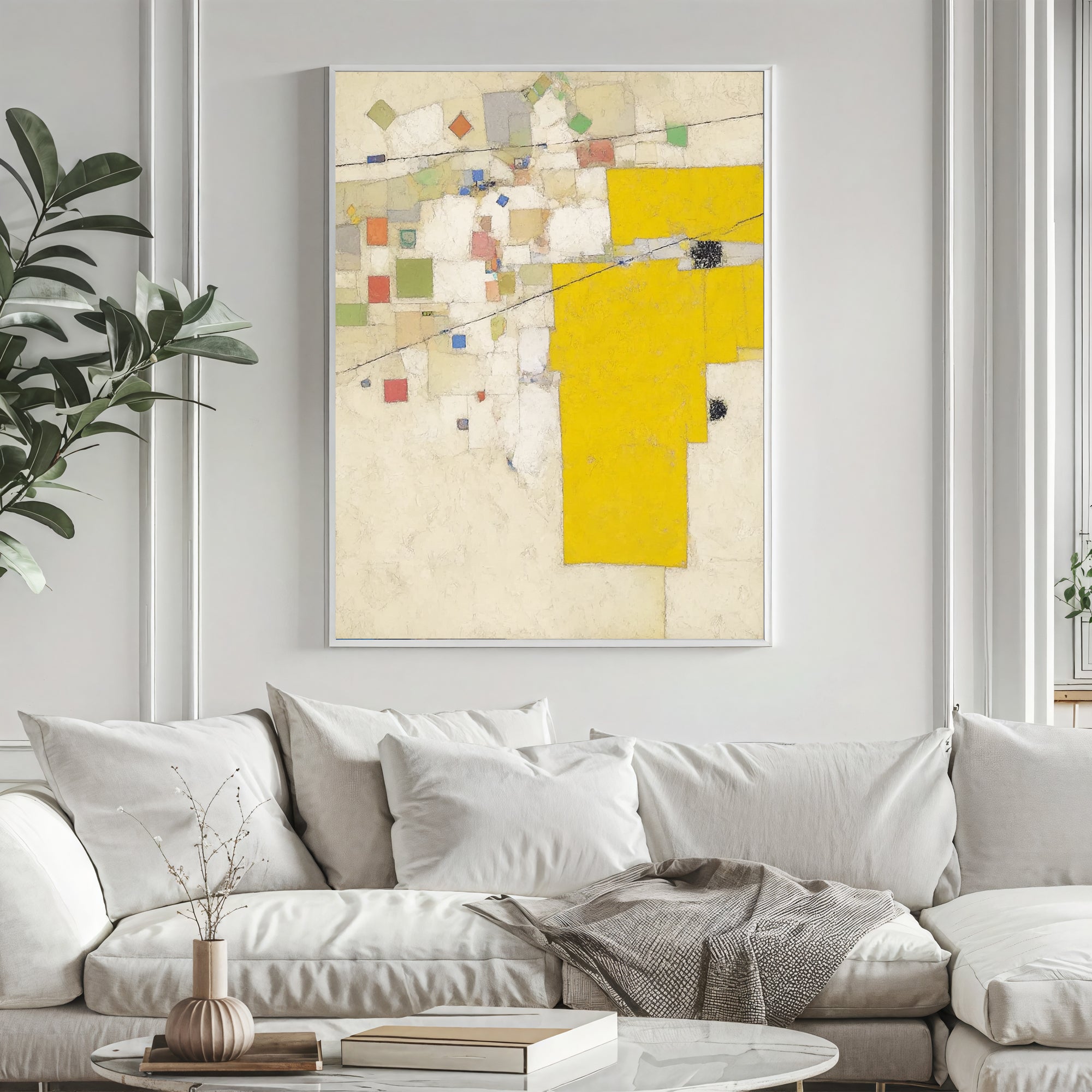 Textured Geometric Radiance | Sunlit Yellow