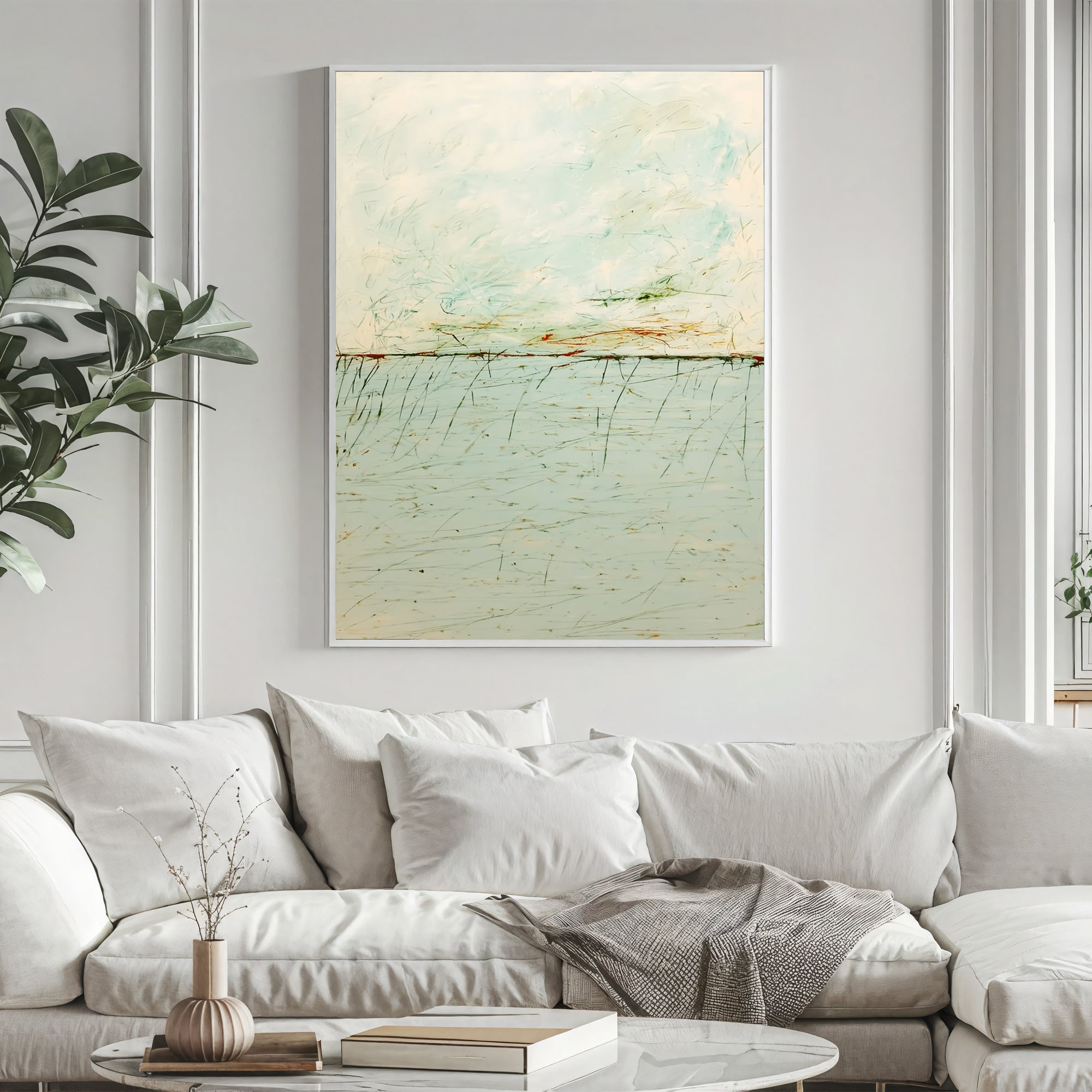 Textured Pale Meadow | Delicate Strokes