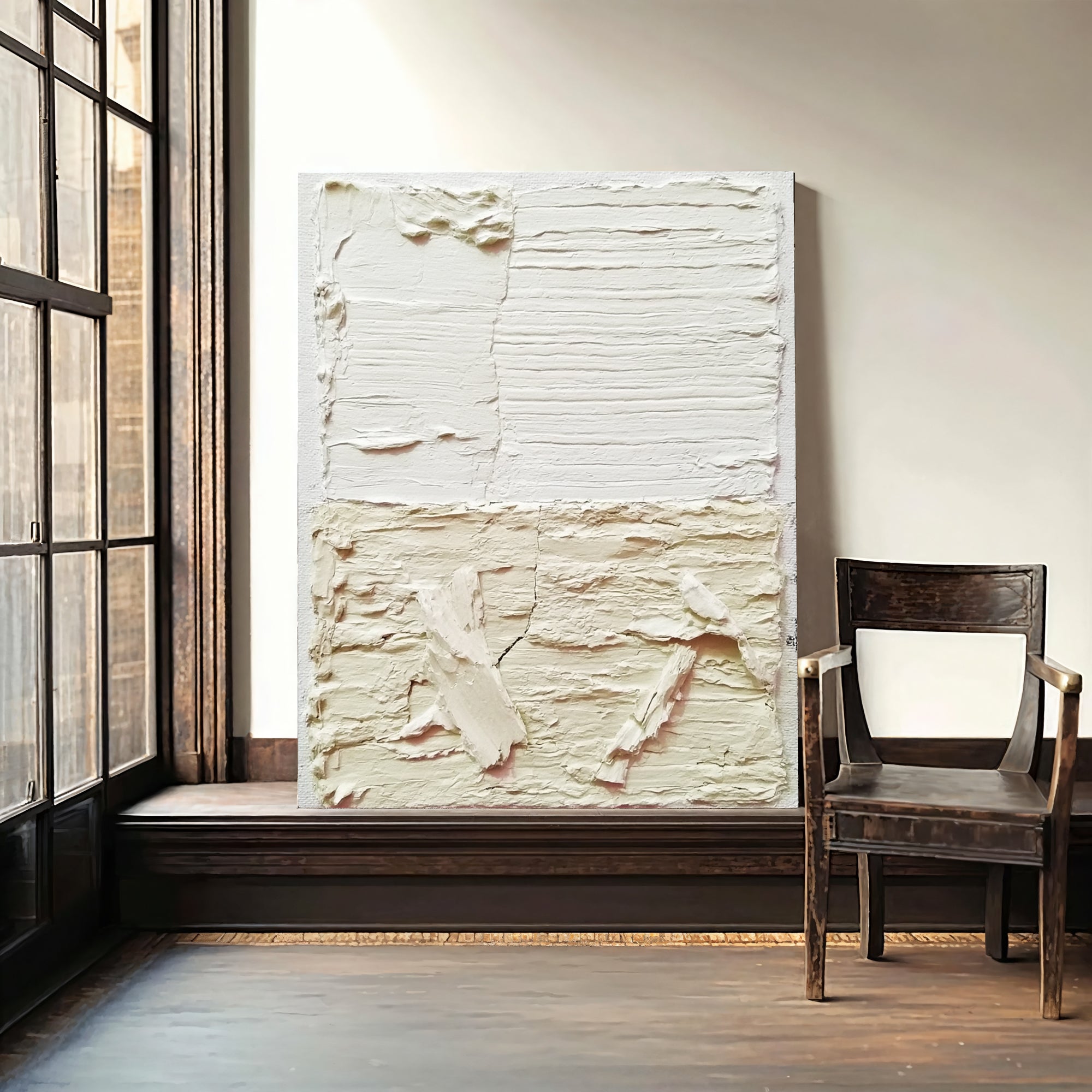 Textured Cream Layers | Ivory Hues