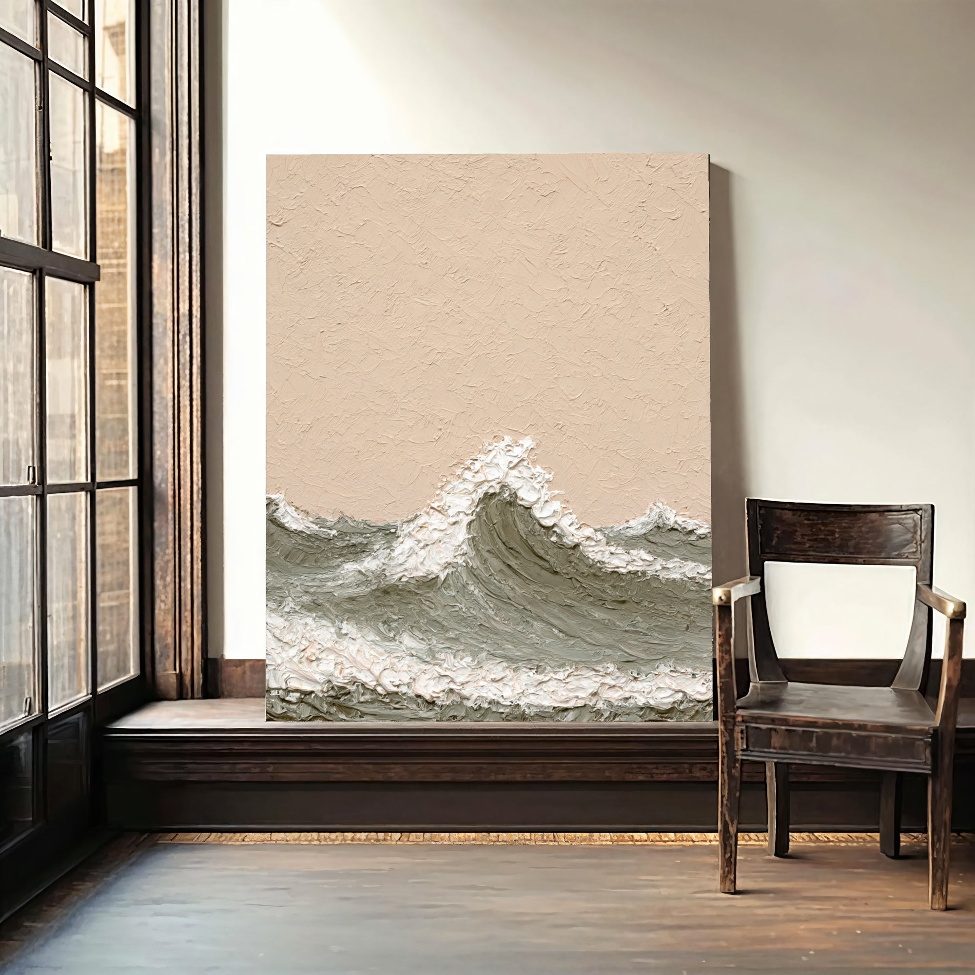 Textured Beige Swells | Ocean Crests