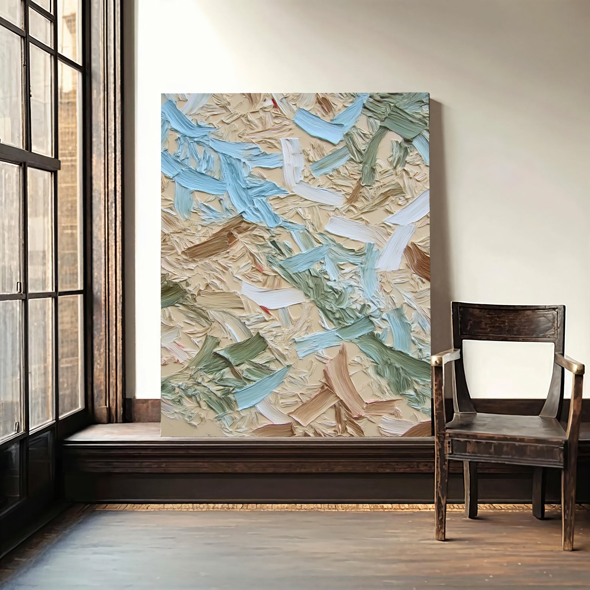 Textured Brushstroke Opulence | Pastel Hues