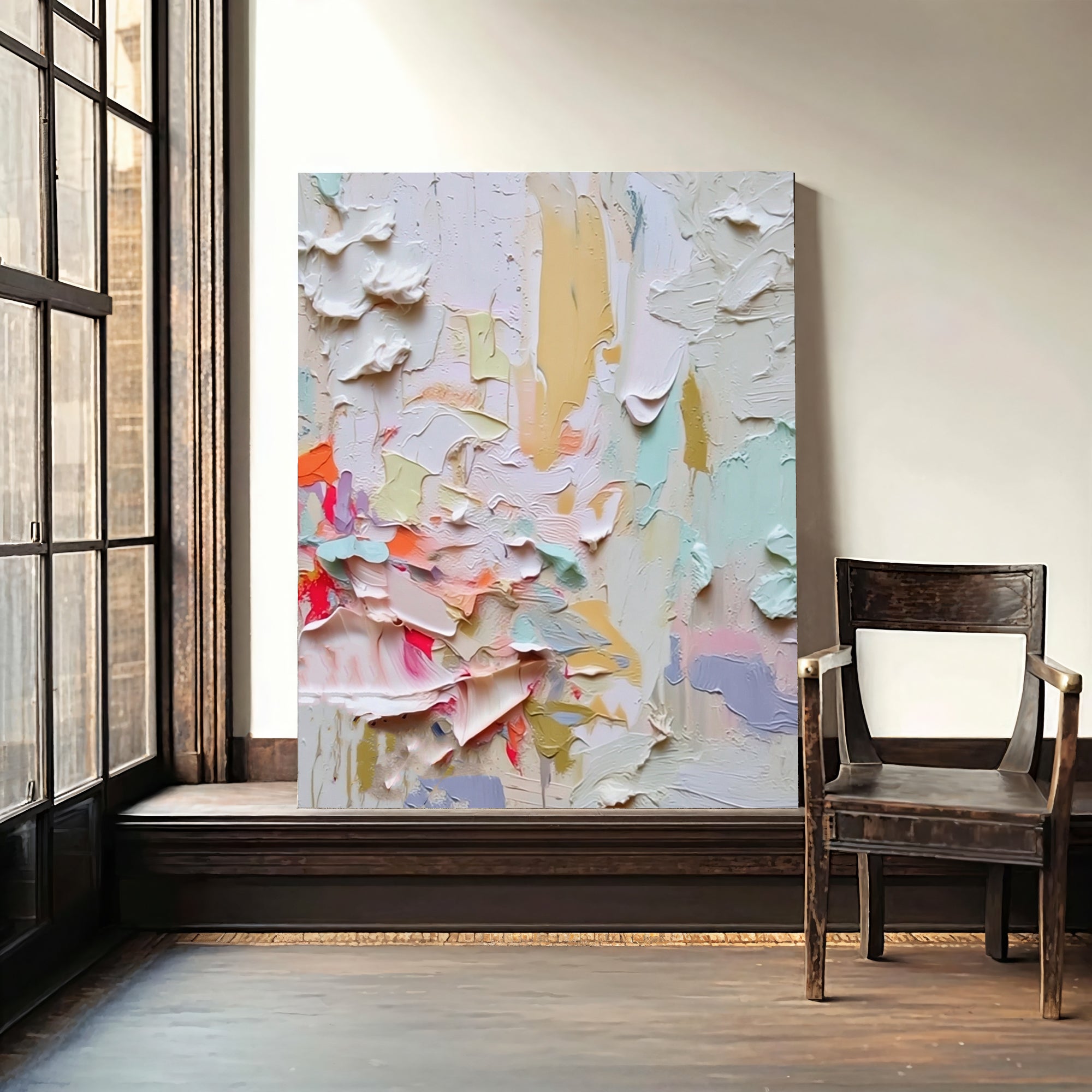 Textured Vivid Strokes | Pastel Hues