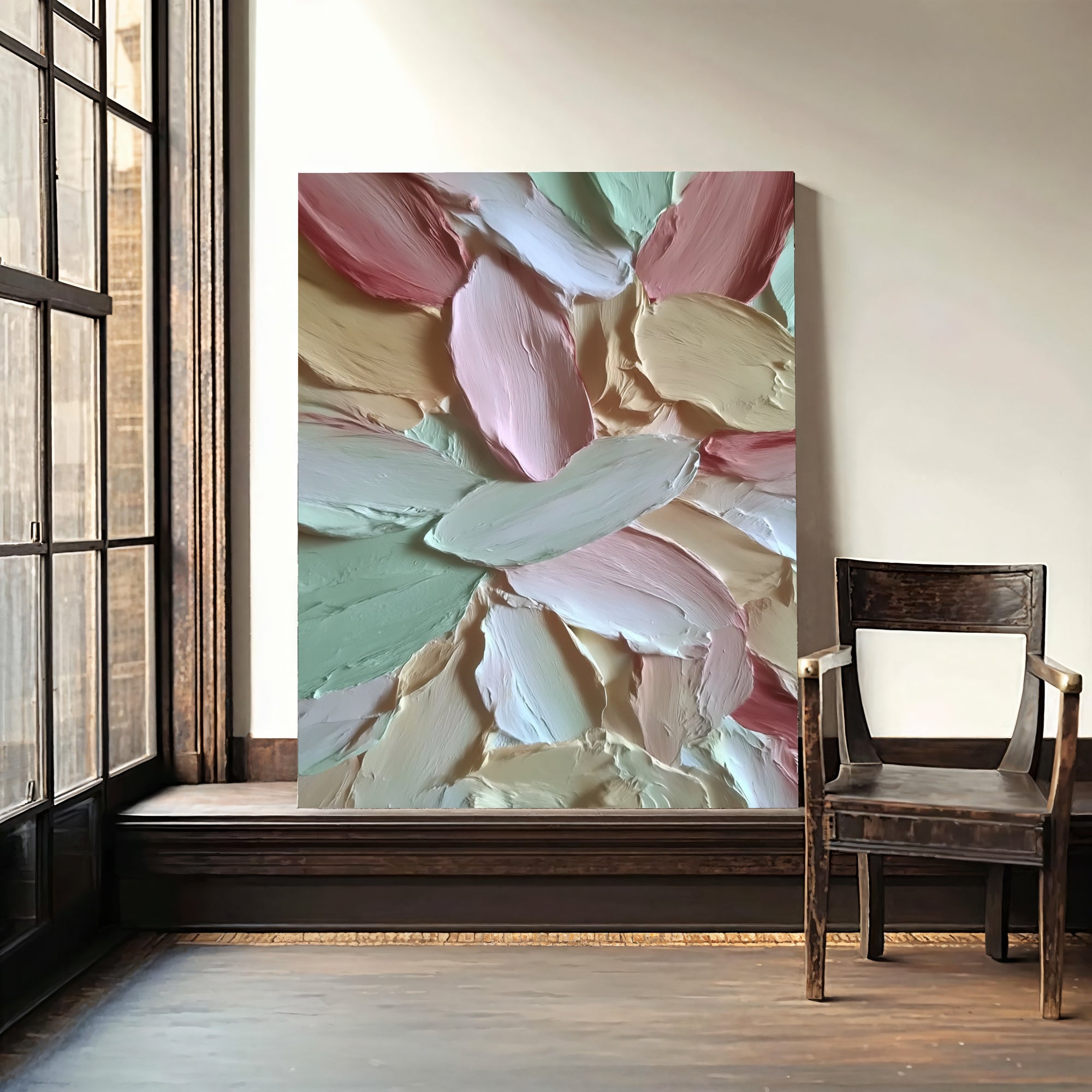 Textured Pastel Petals | Gentle Blooms