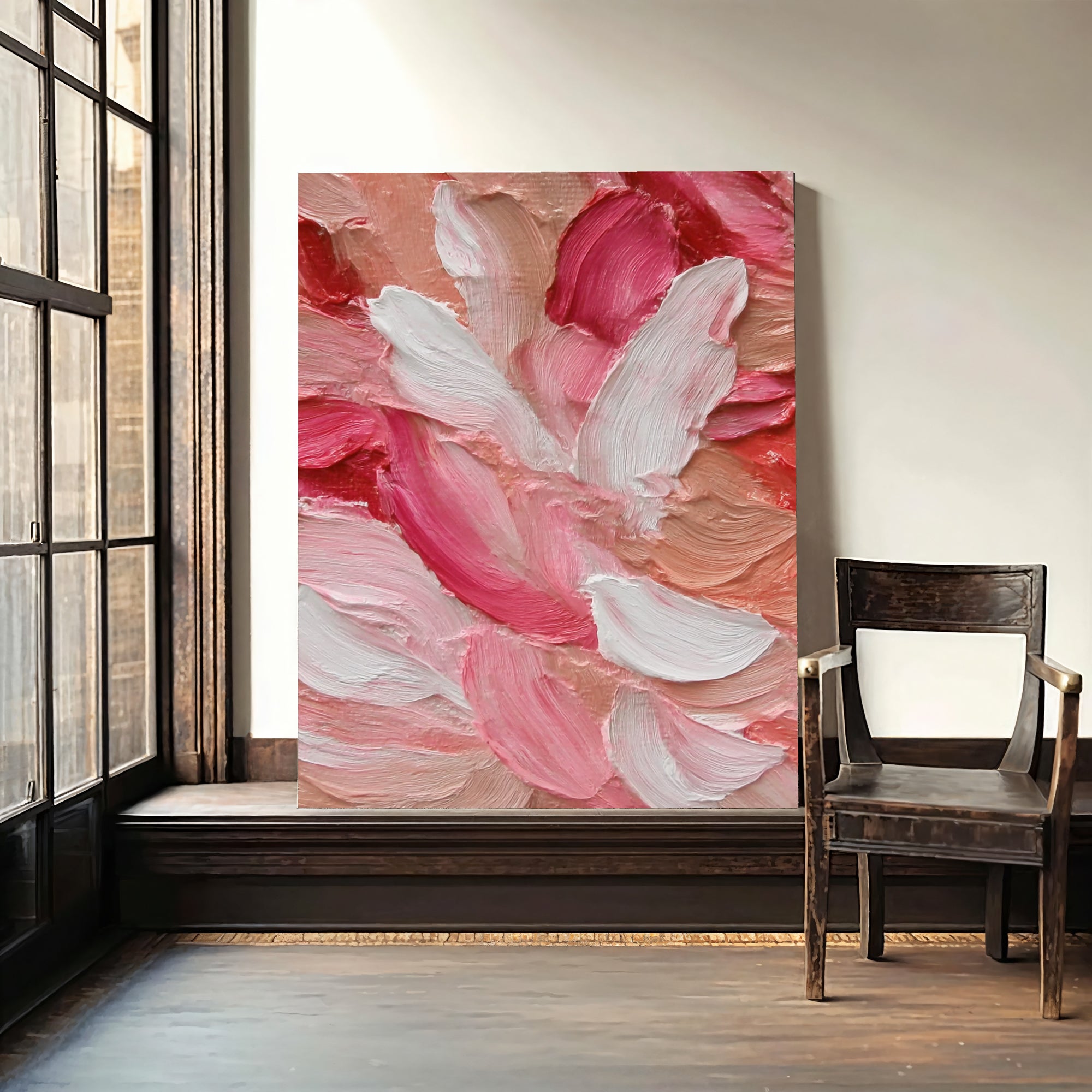 Textured Blush Petals | Coral Flush