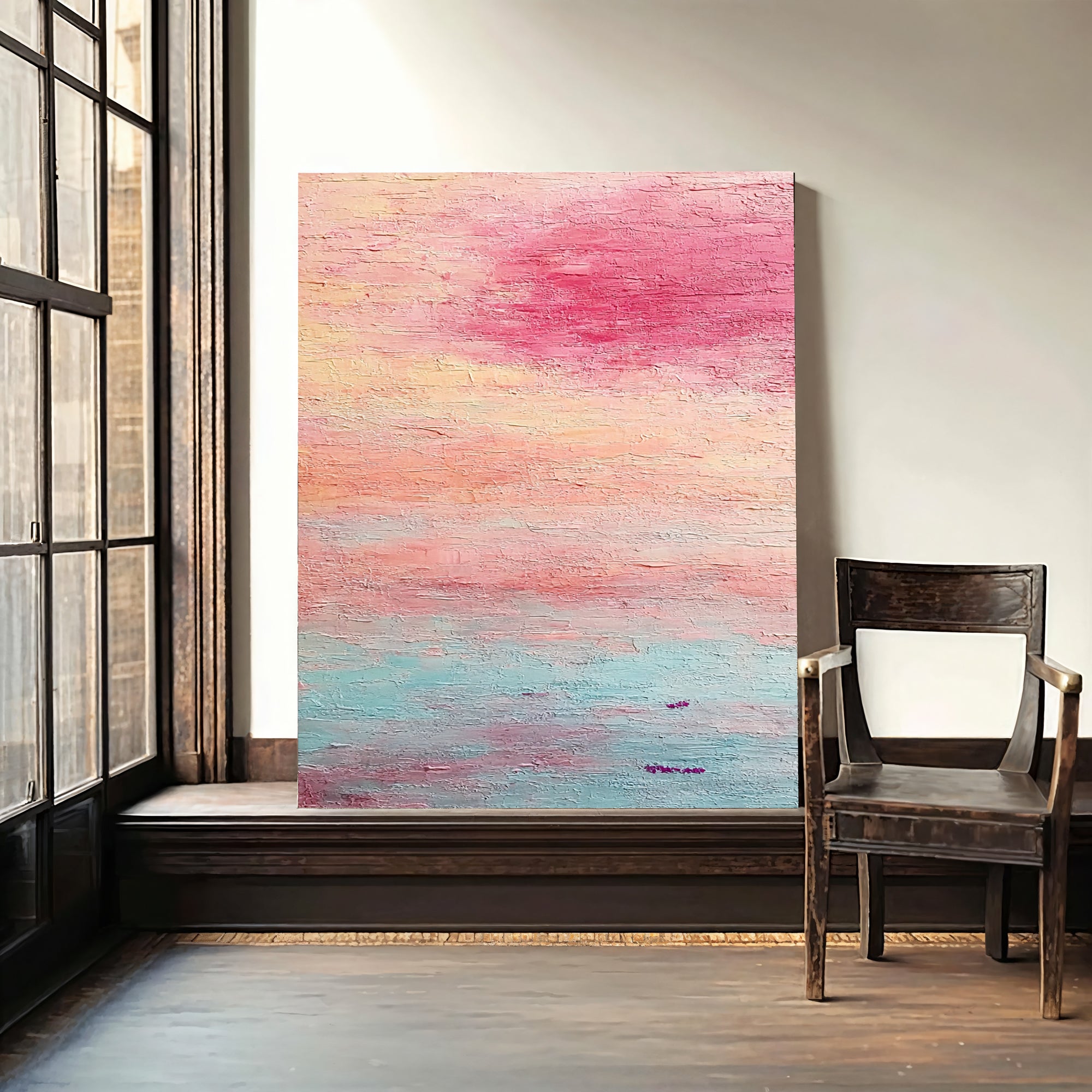 Textured Blush Glow | Sunset Hues