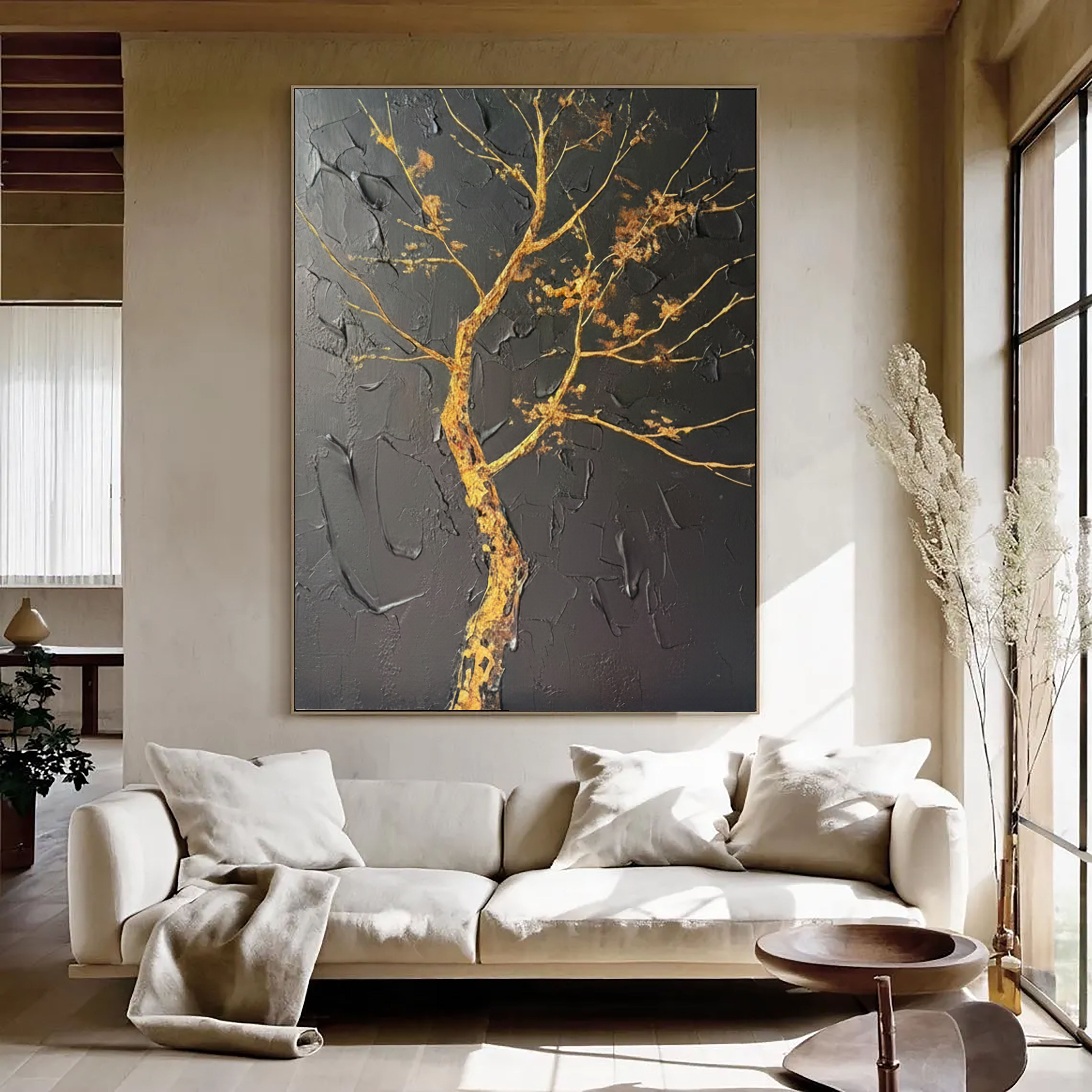 Textured Gilded Arbor | Noir Hues