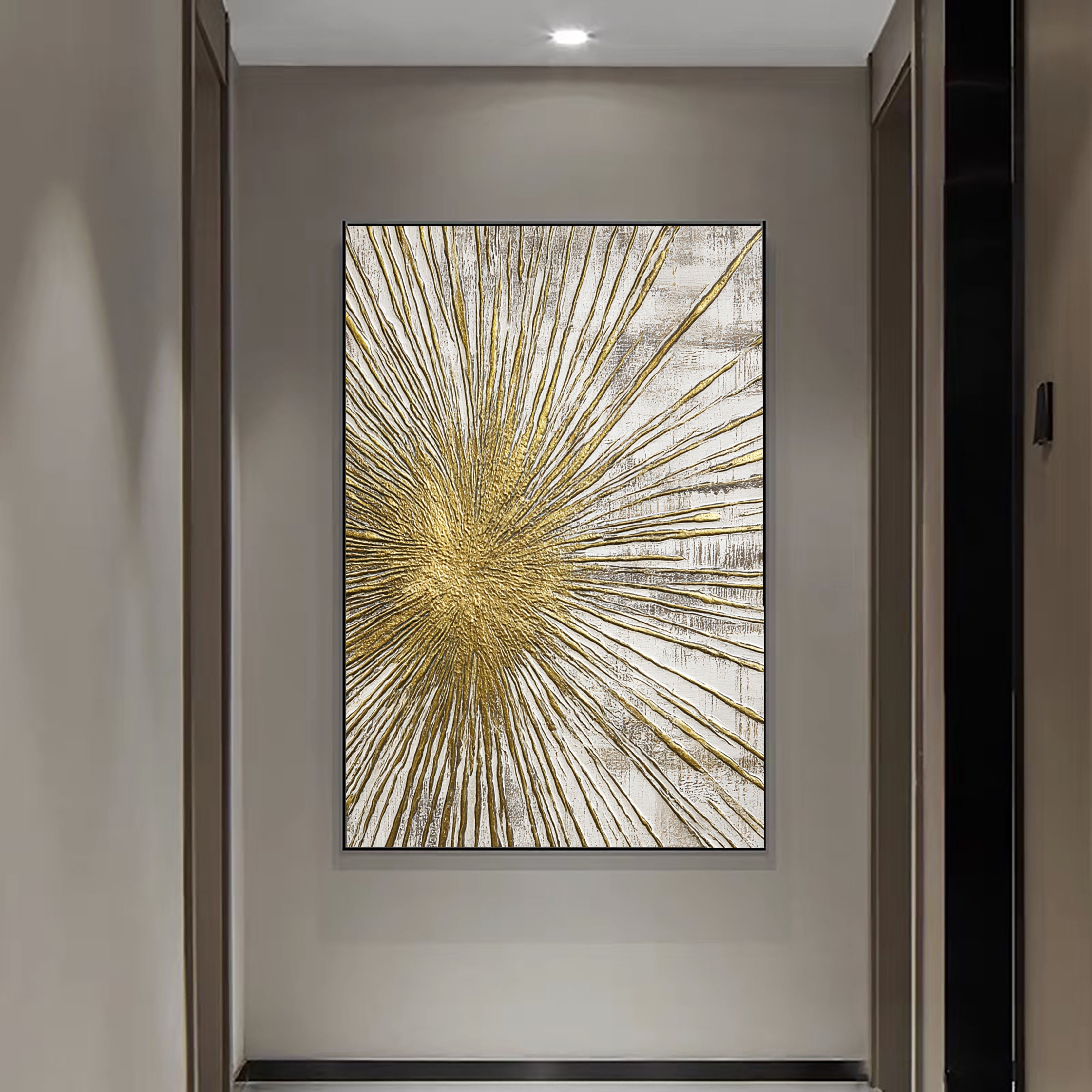 Textured Radiant Gleam | Gold Burst