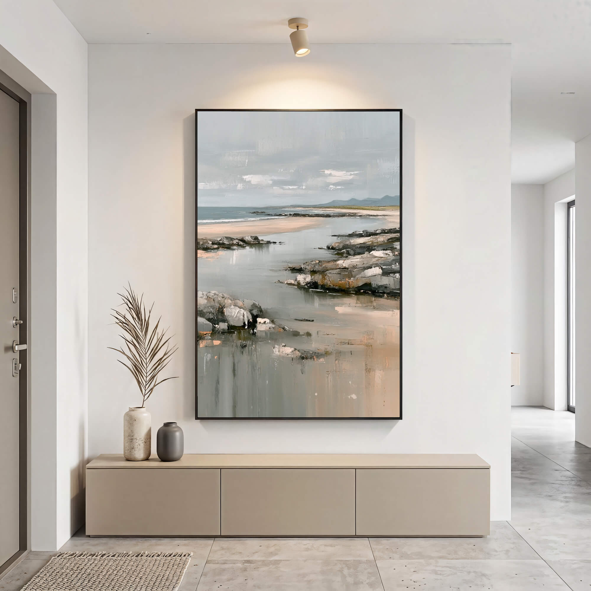 Textured Coastal Vista | Rocky Shore