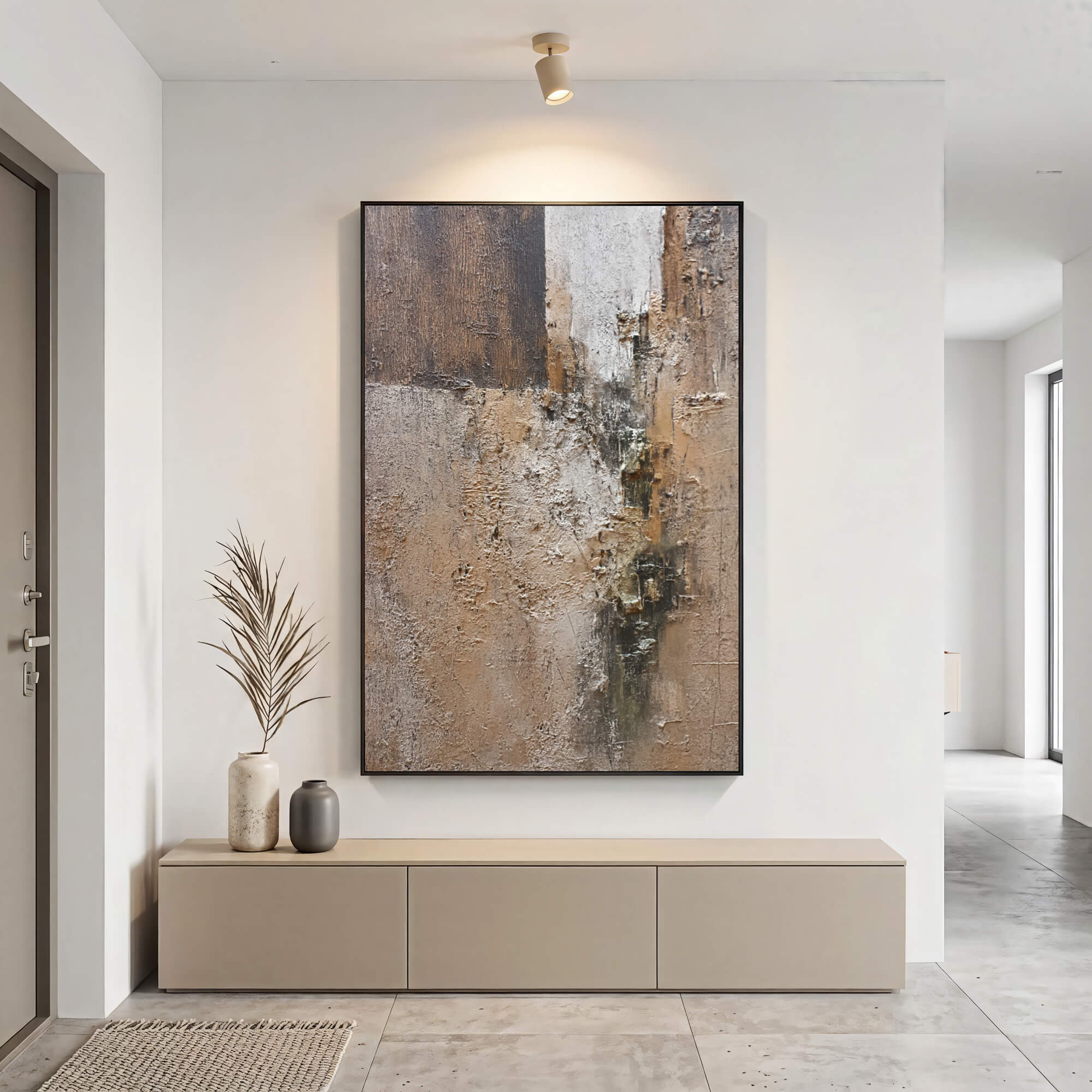 Textured Earthy Abstract | Warm Neutrals