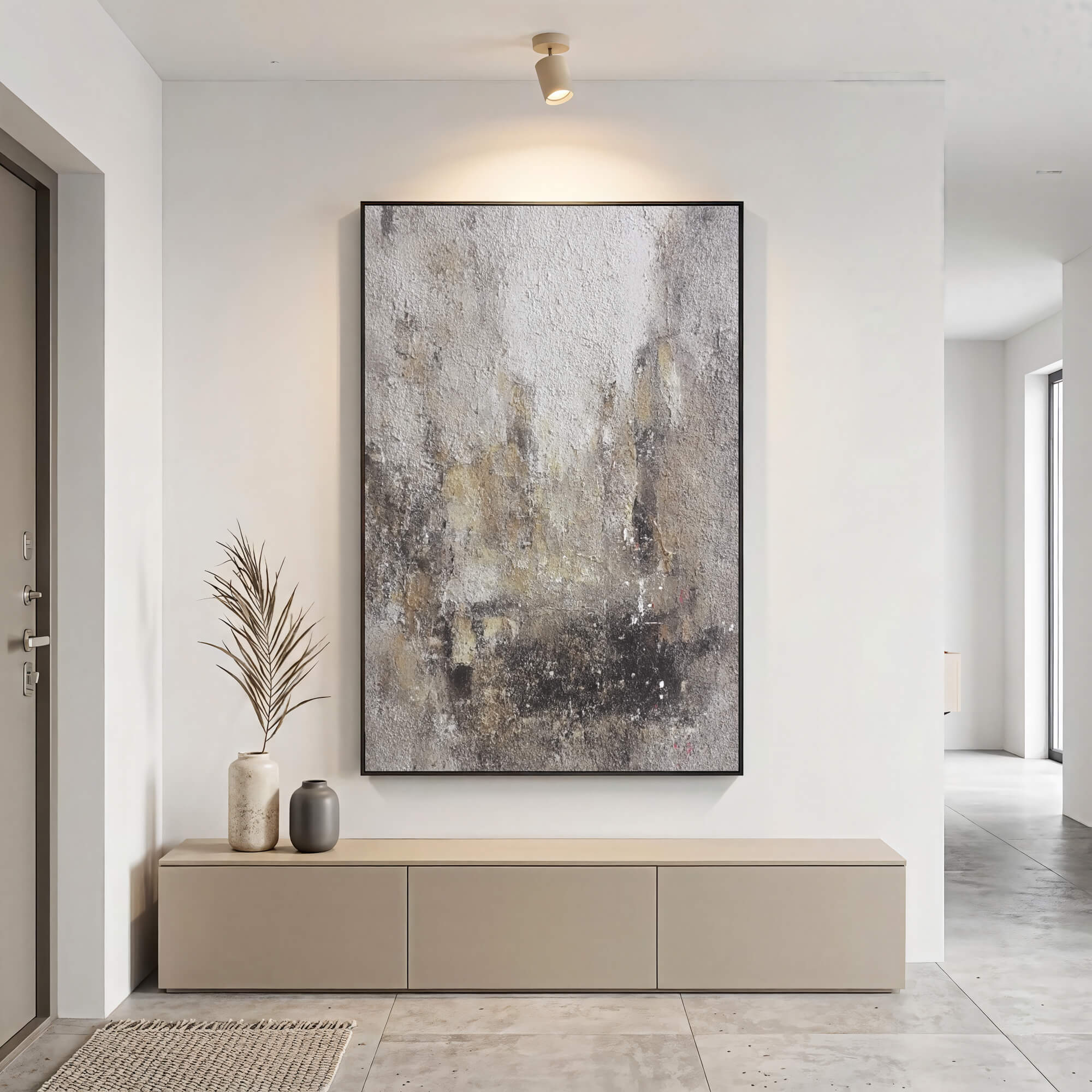Textured Misty Abstract | Earthy Hues