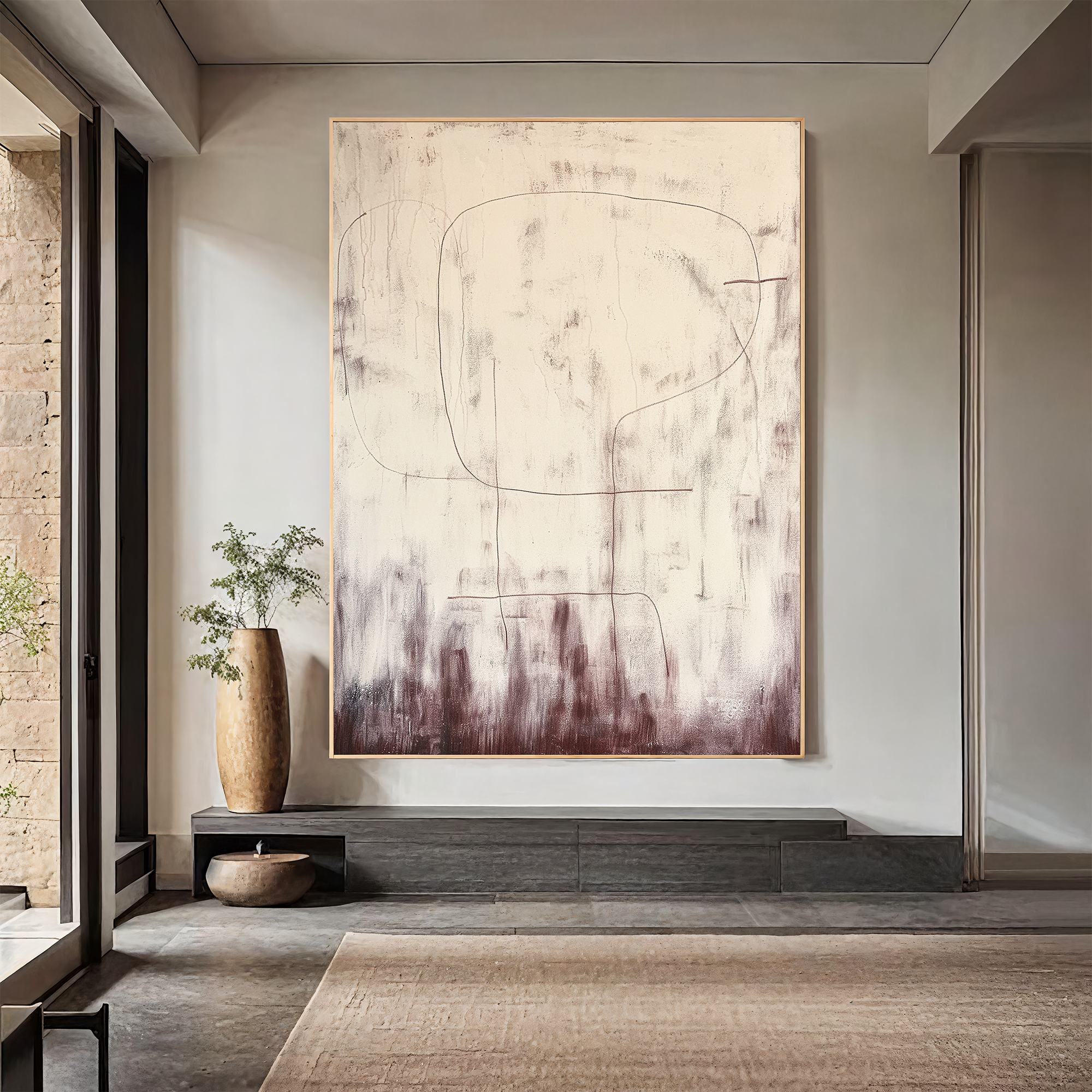 Textured Line Serenity | Beige Plum