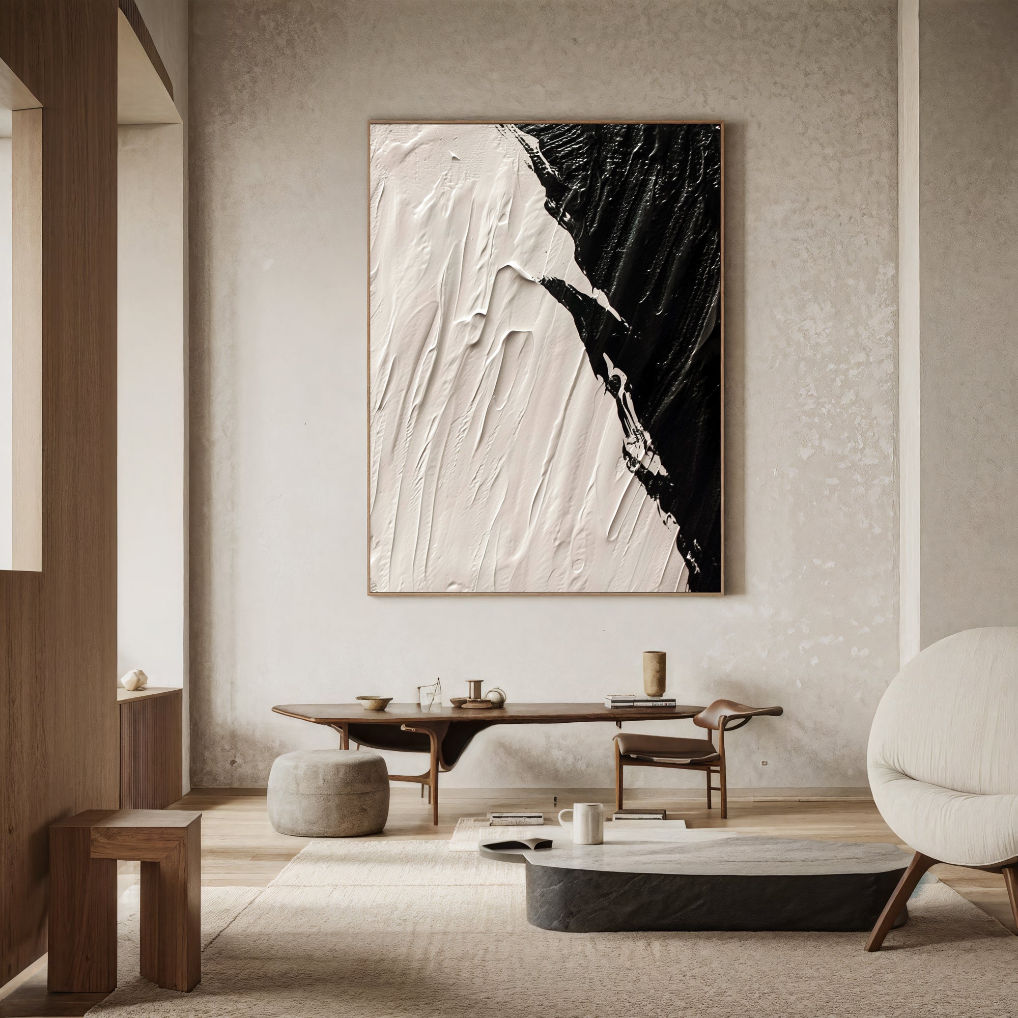 Textured Monochrome Drama | Black White