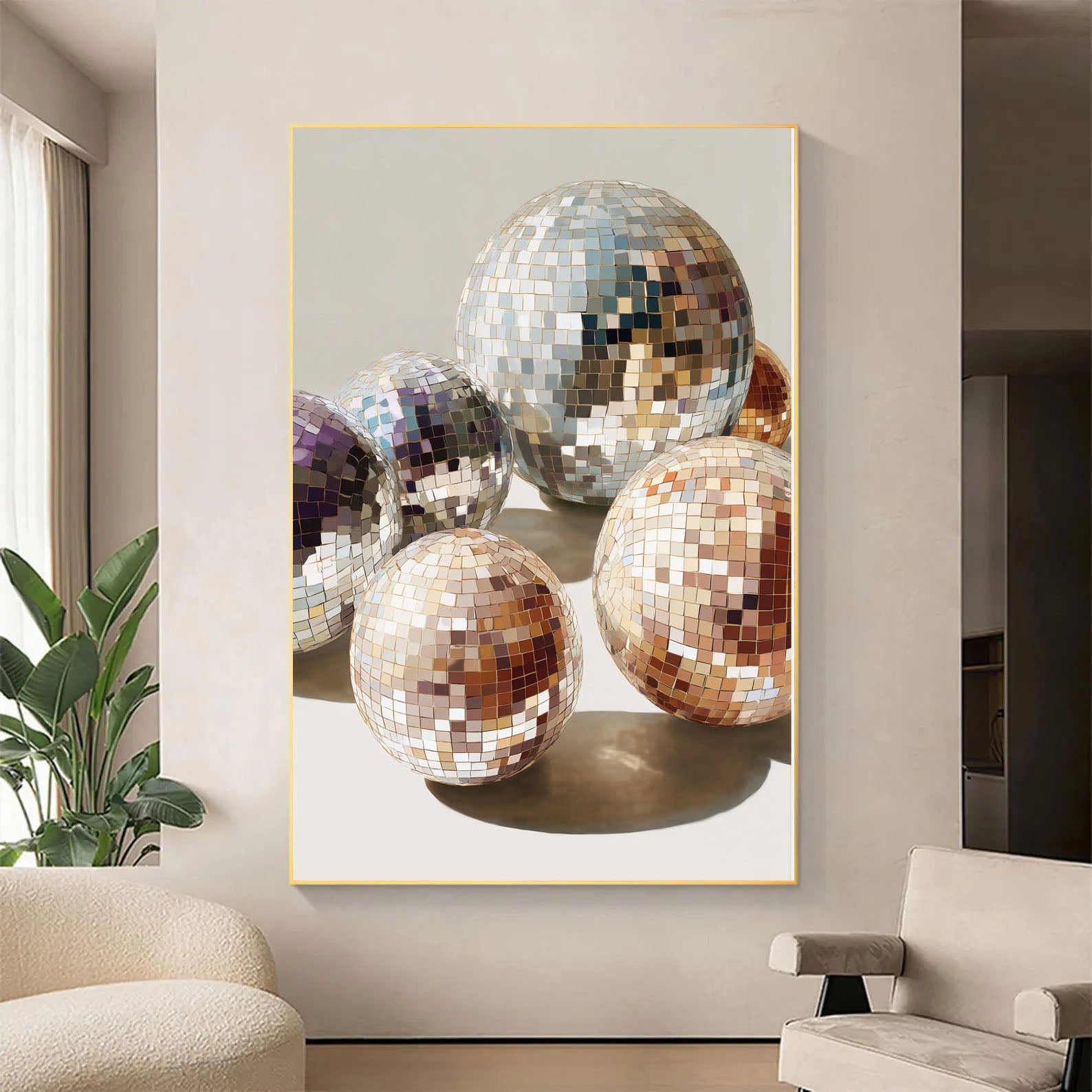 Disco Balls Abstract Art | Retro Glamour