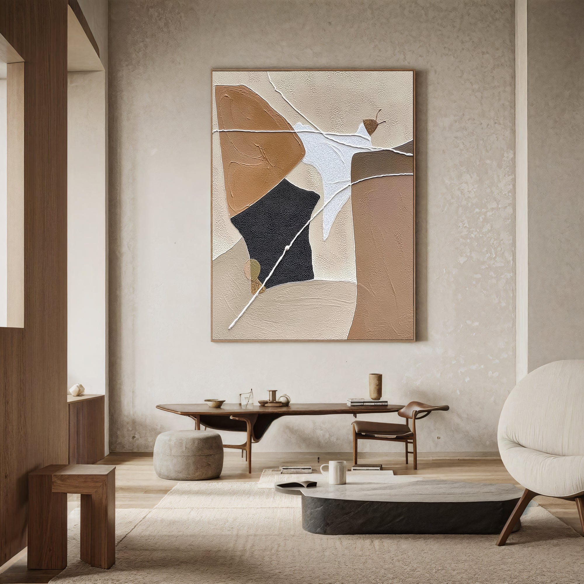 Textured Abstract Nuance | Neutral Fusion