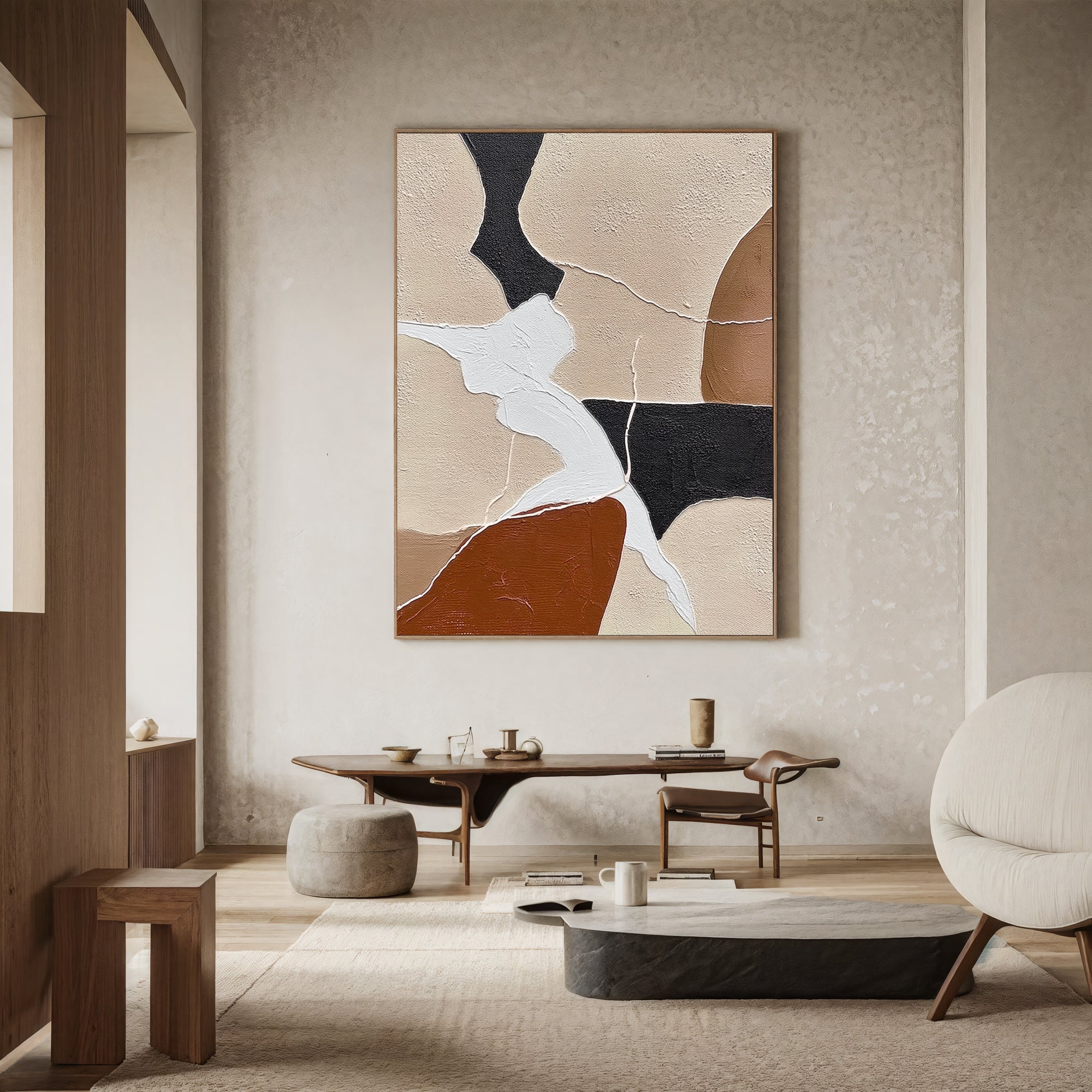 Textured Geometric Harmony | Neutral Fusion