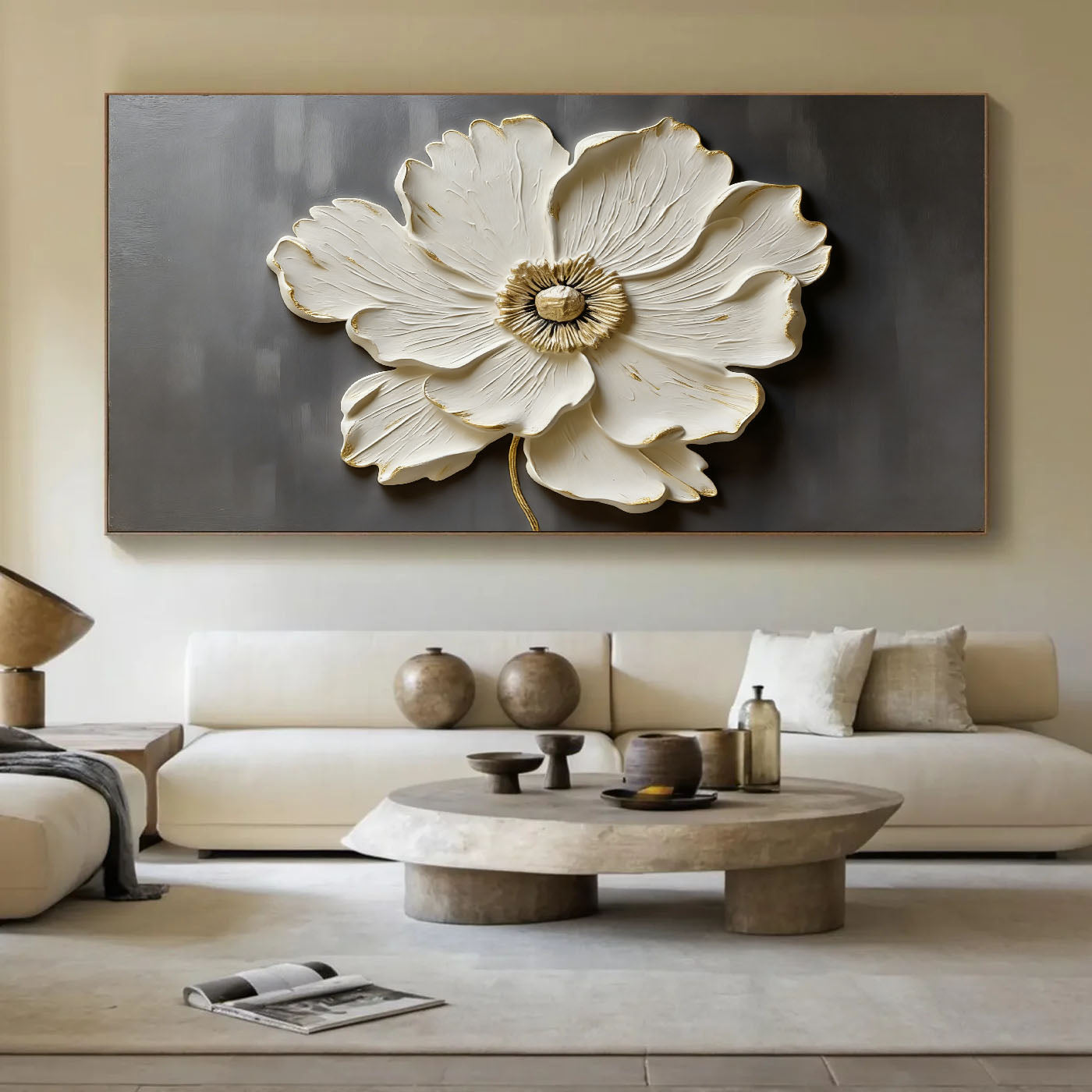 Relief Floral Opulence | Gilded Bloom