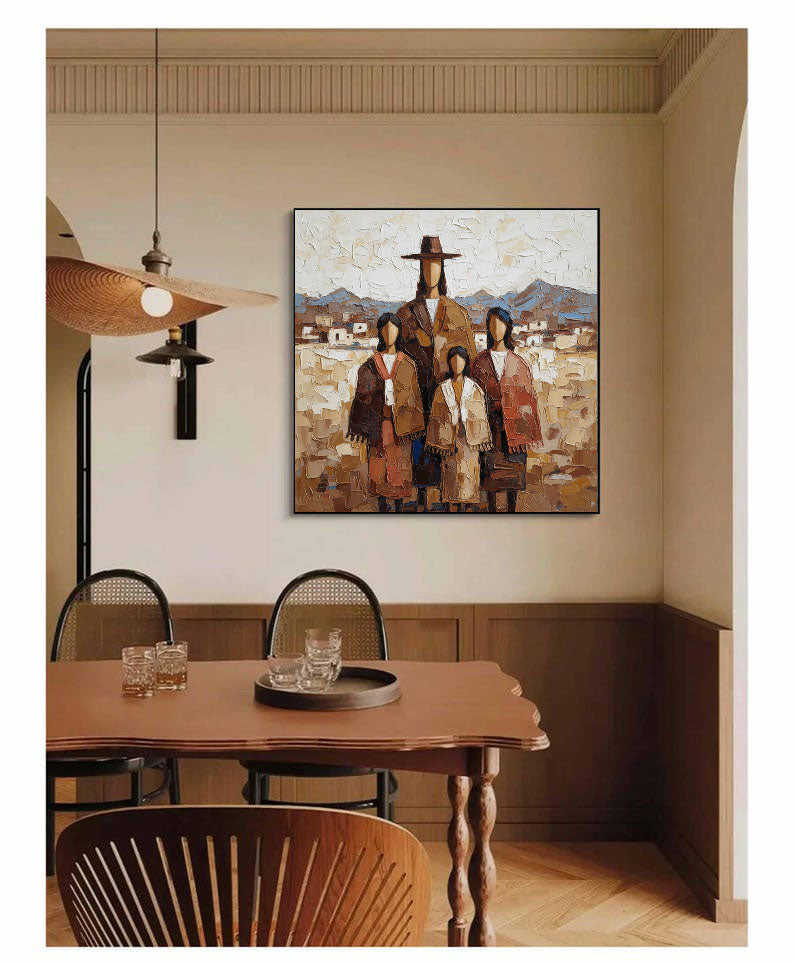 Textured Clan Portrait | Earth Horizon