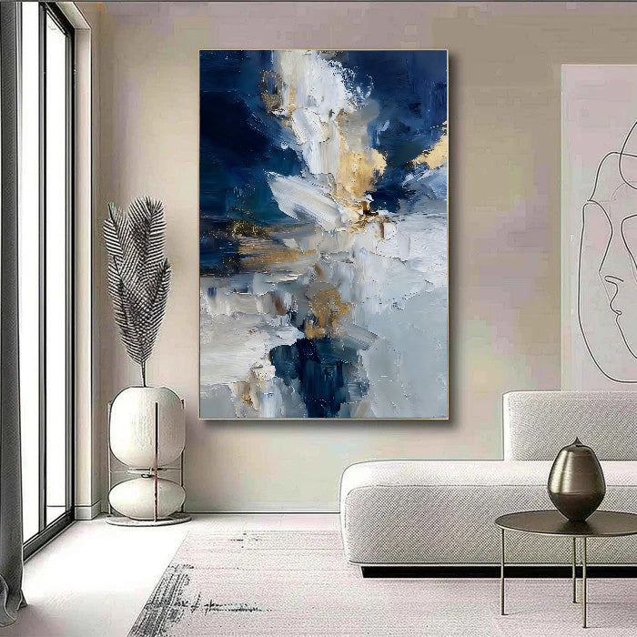 Textured Floral Splendor | Gilded Bloom