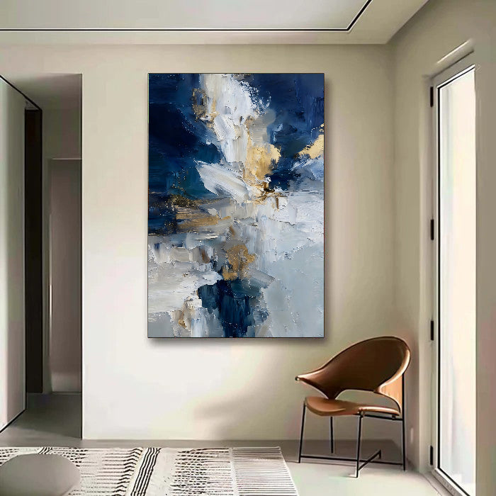 Textured Floral Splendor | Gilded Bloom