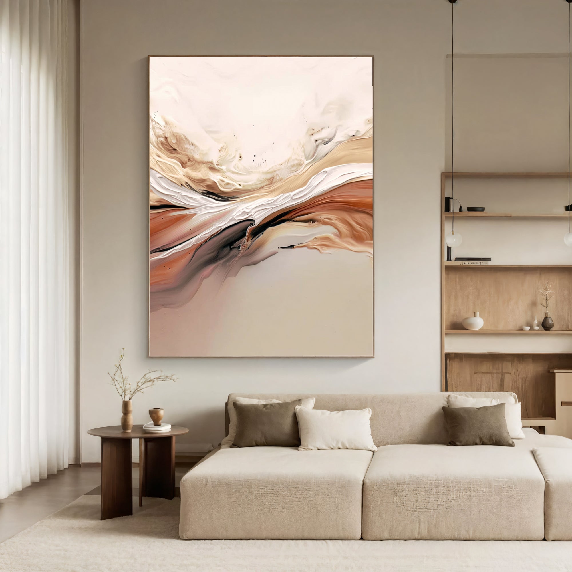 Textured Warm Swirls | Blush Hues