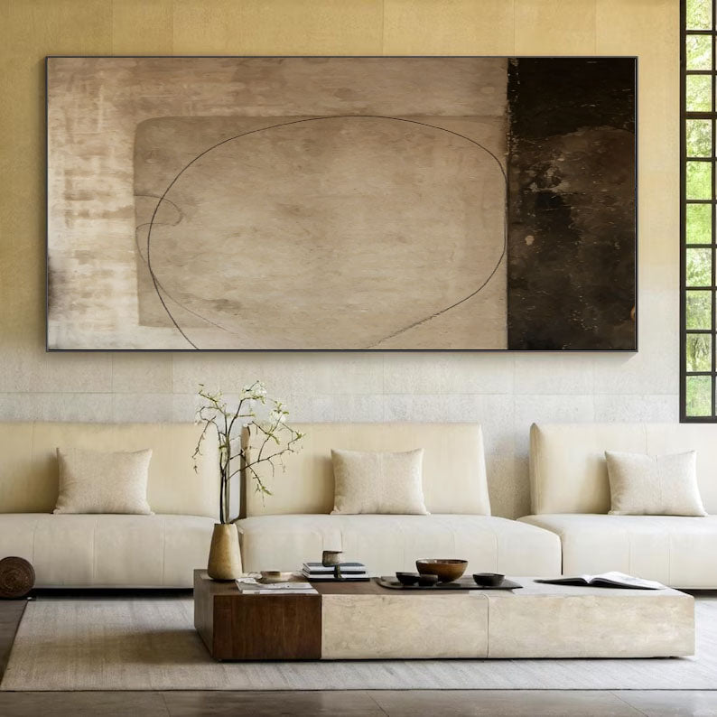 Textured Contour Mediation | Beige Sphere
