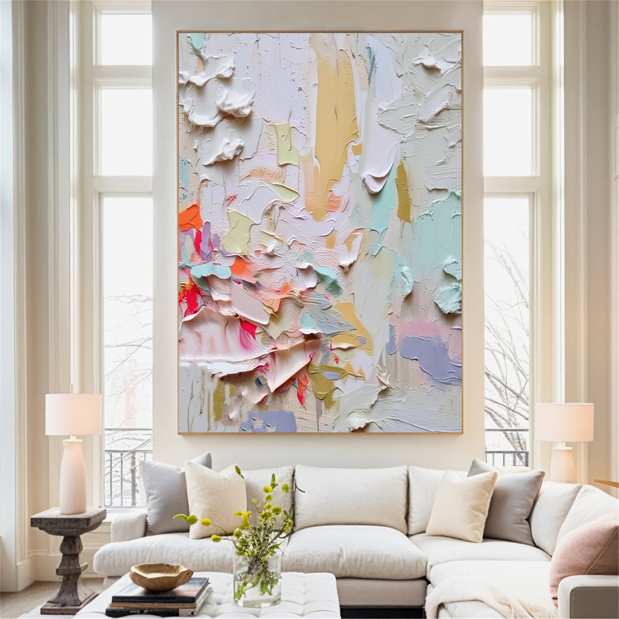 Textured Vivid Strokes | Pastel Hues