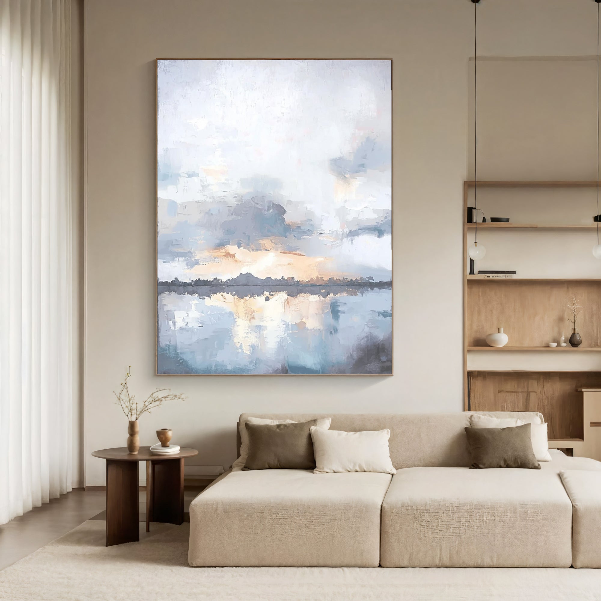 Textured Misty Horizon | Soft Reflections