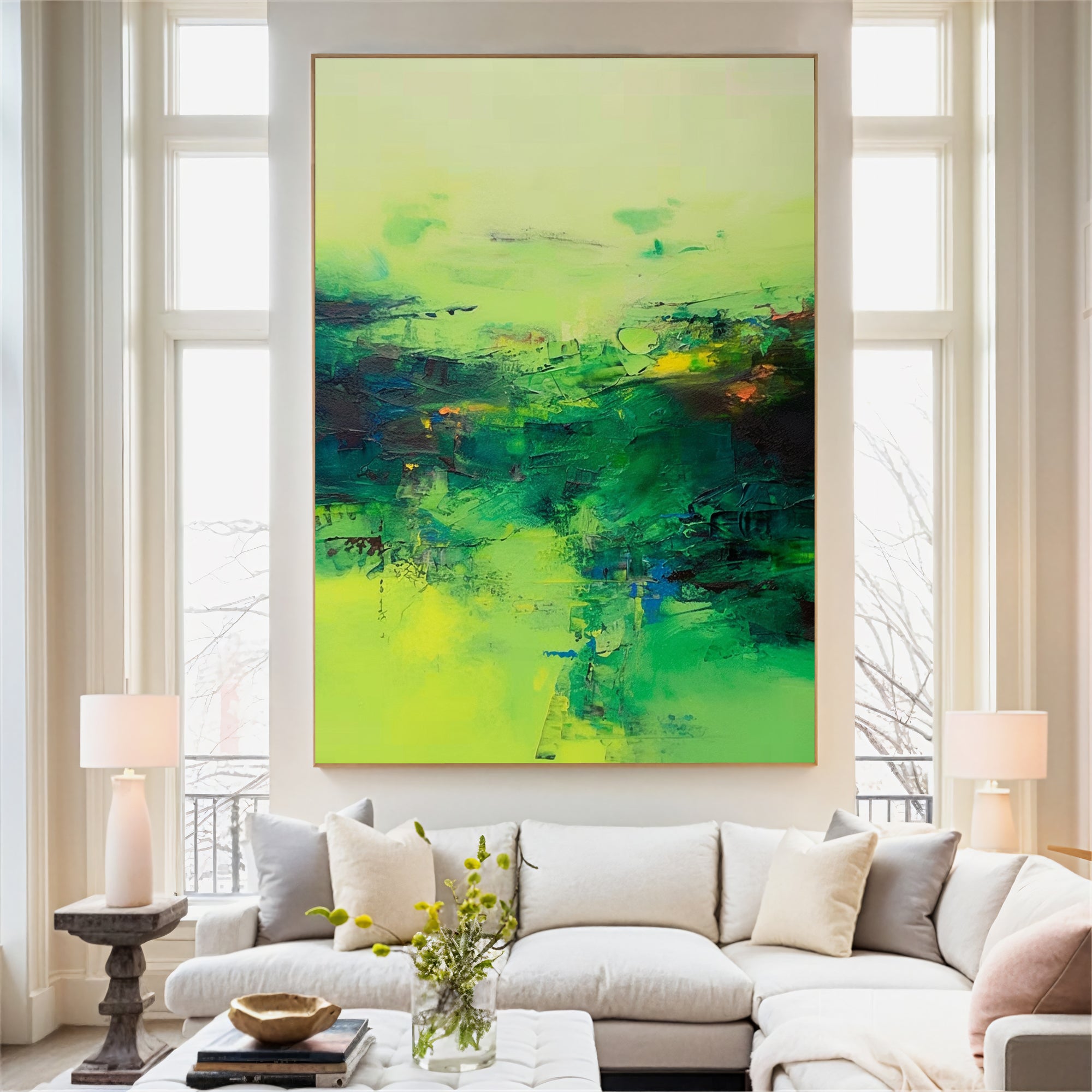 Textured Verdigris Opulence | Green Citrine