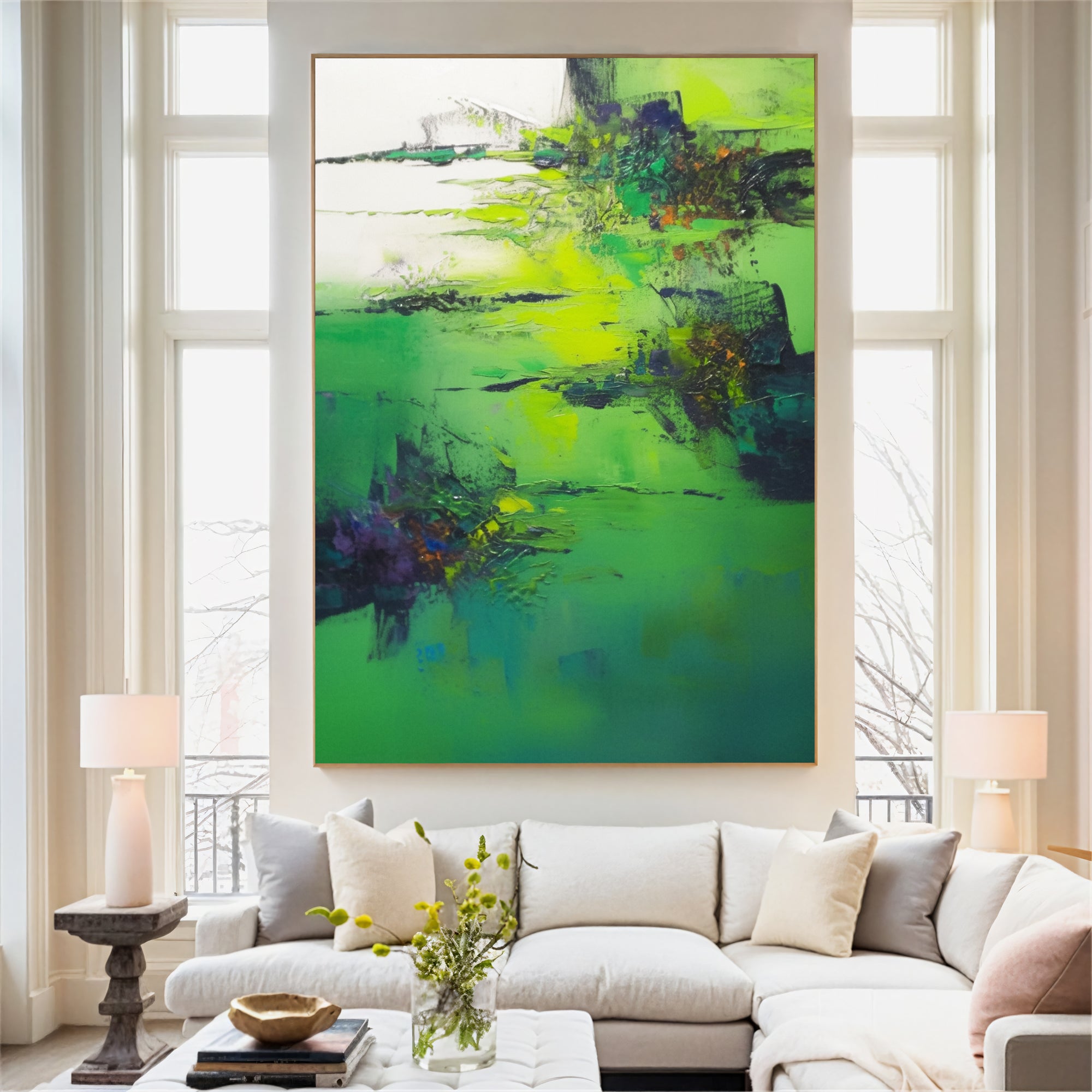 Textured Viridian Opulence | Green Citrine