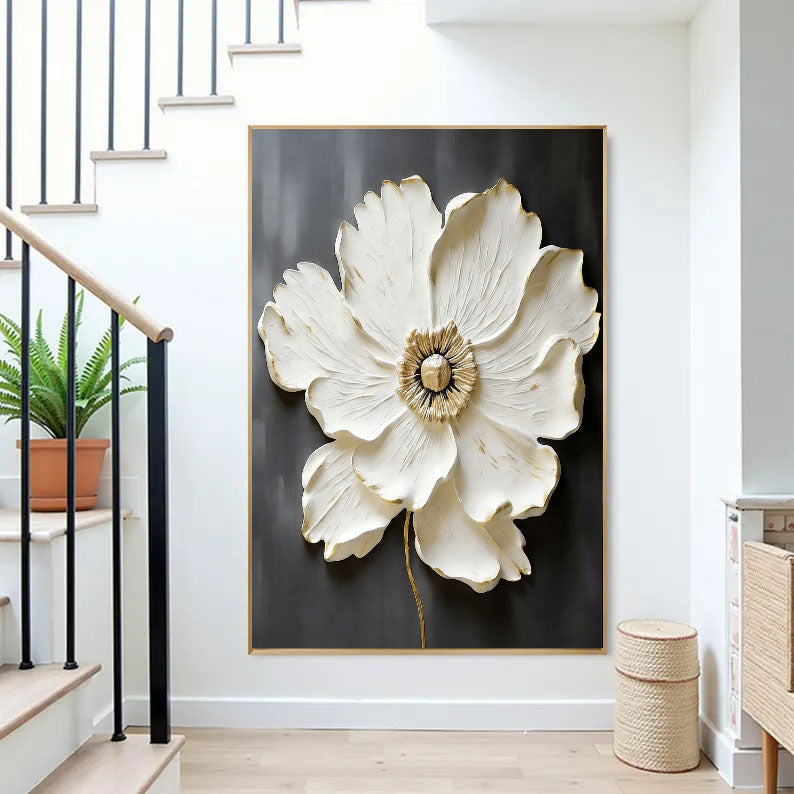 Sculpted Petal Elegance | Gilded Bloom