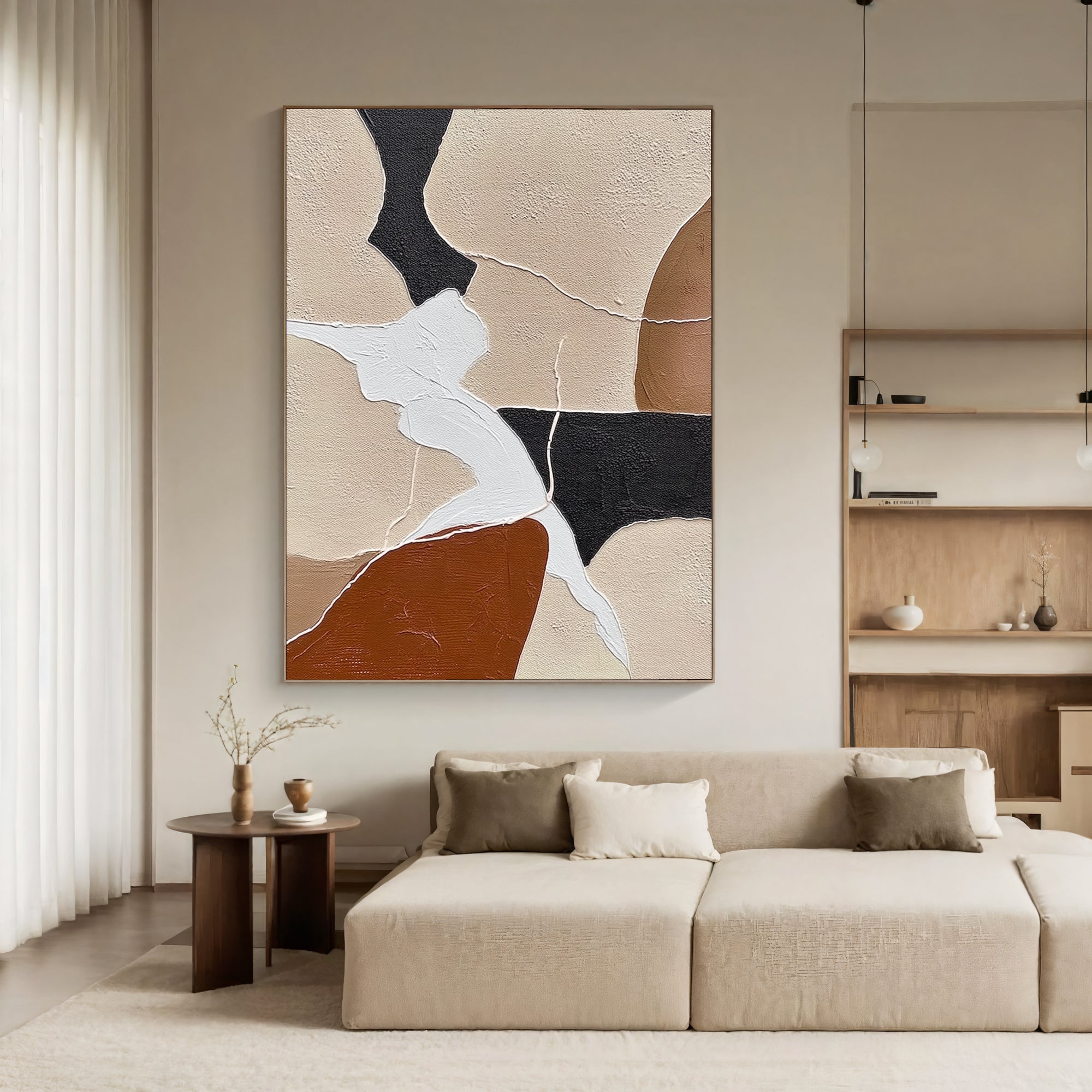 Textured Geometric Harmony | Neutral Fusion