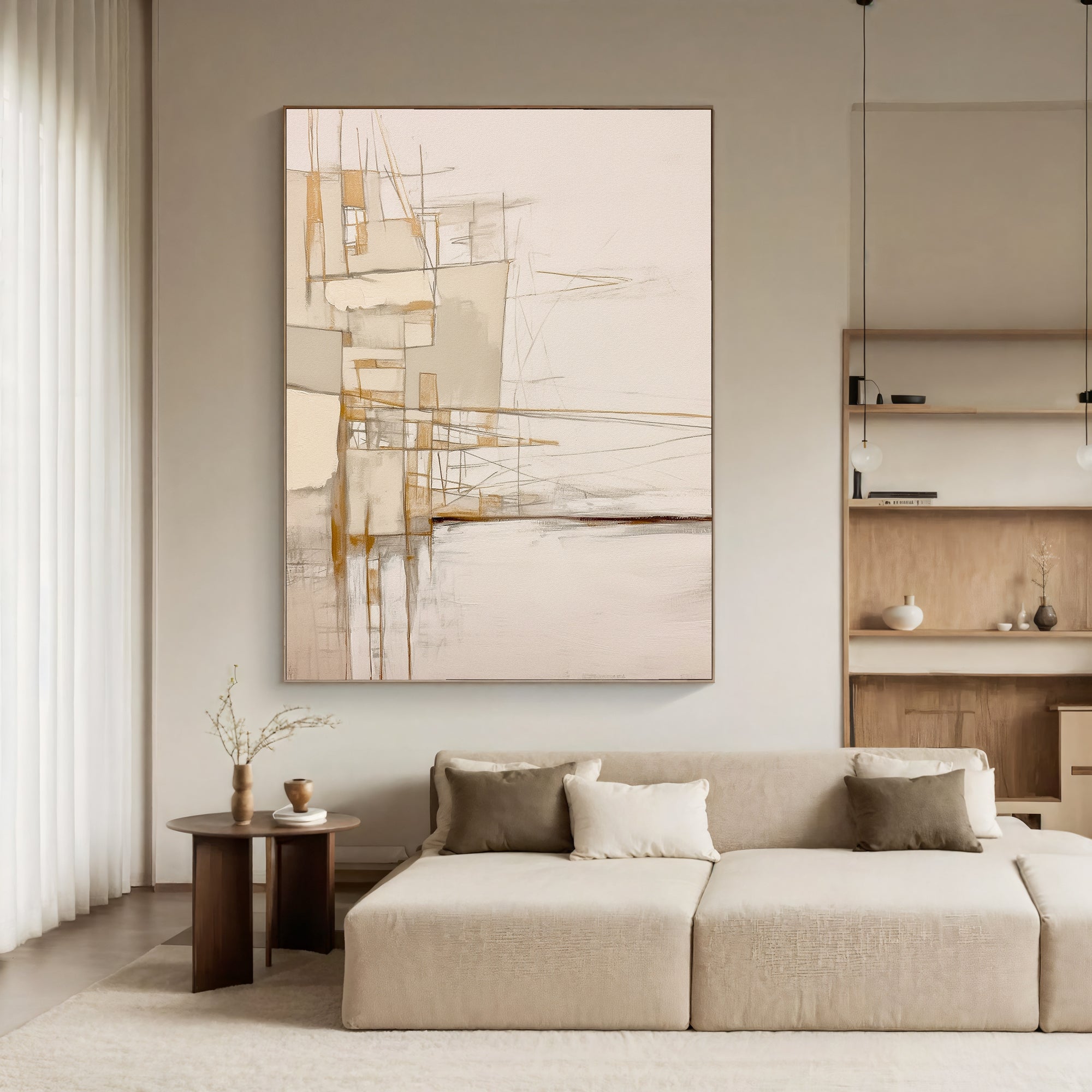 Textured Architectural Elegance | Beige Hues
