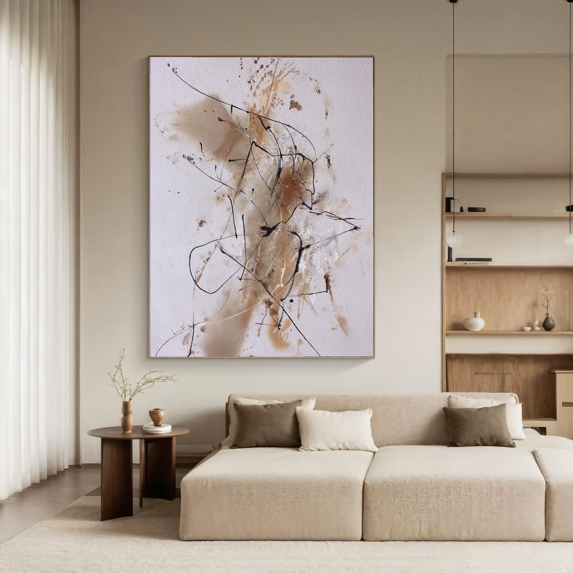 Textured Abstract Allure | Warm Strokes